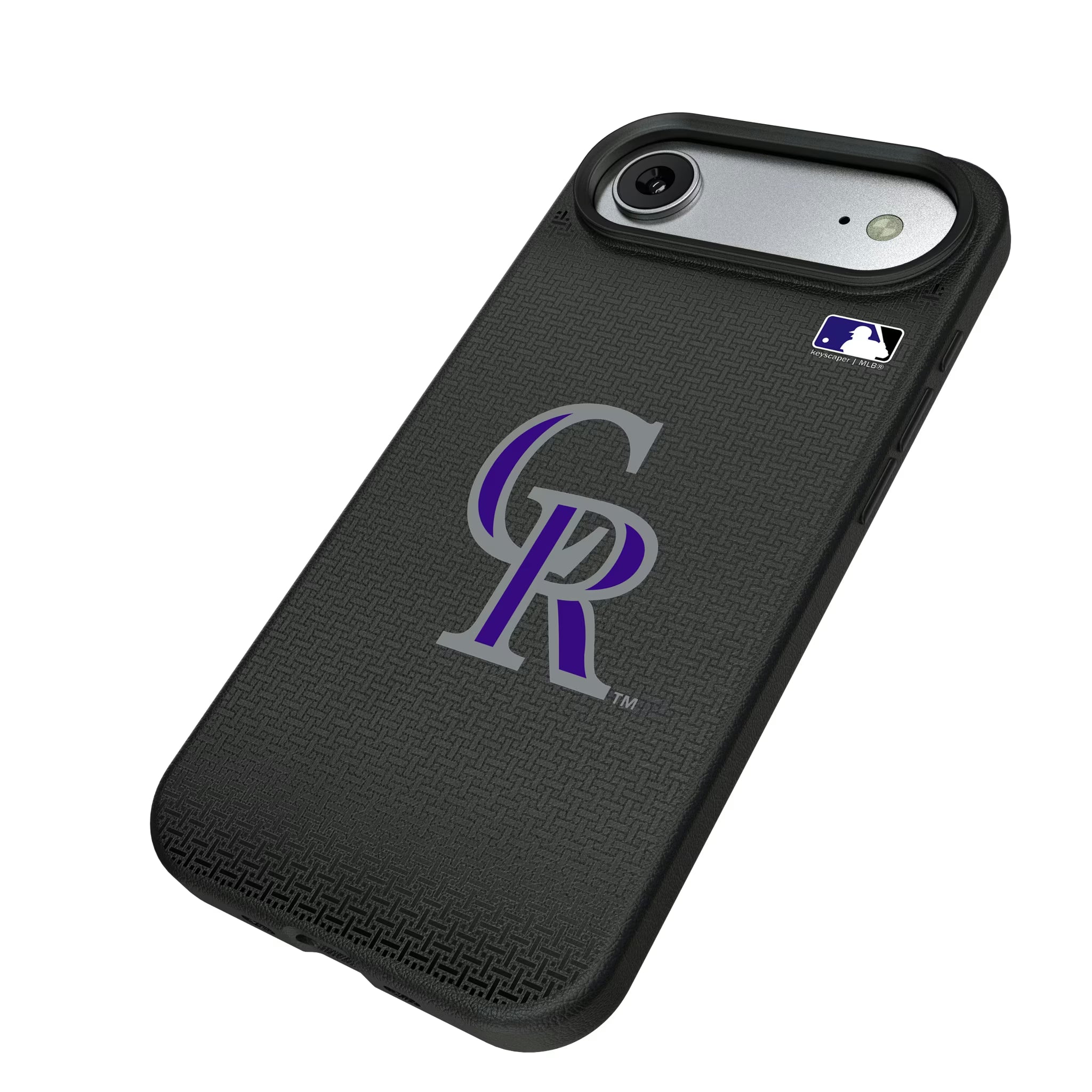 Colorado Rockies Linen iPhone MagSafe Compatible Phone Case for Apple iPhone - Isometric View#Device_iPhone Air
