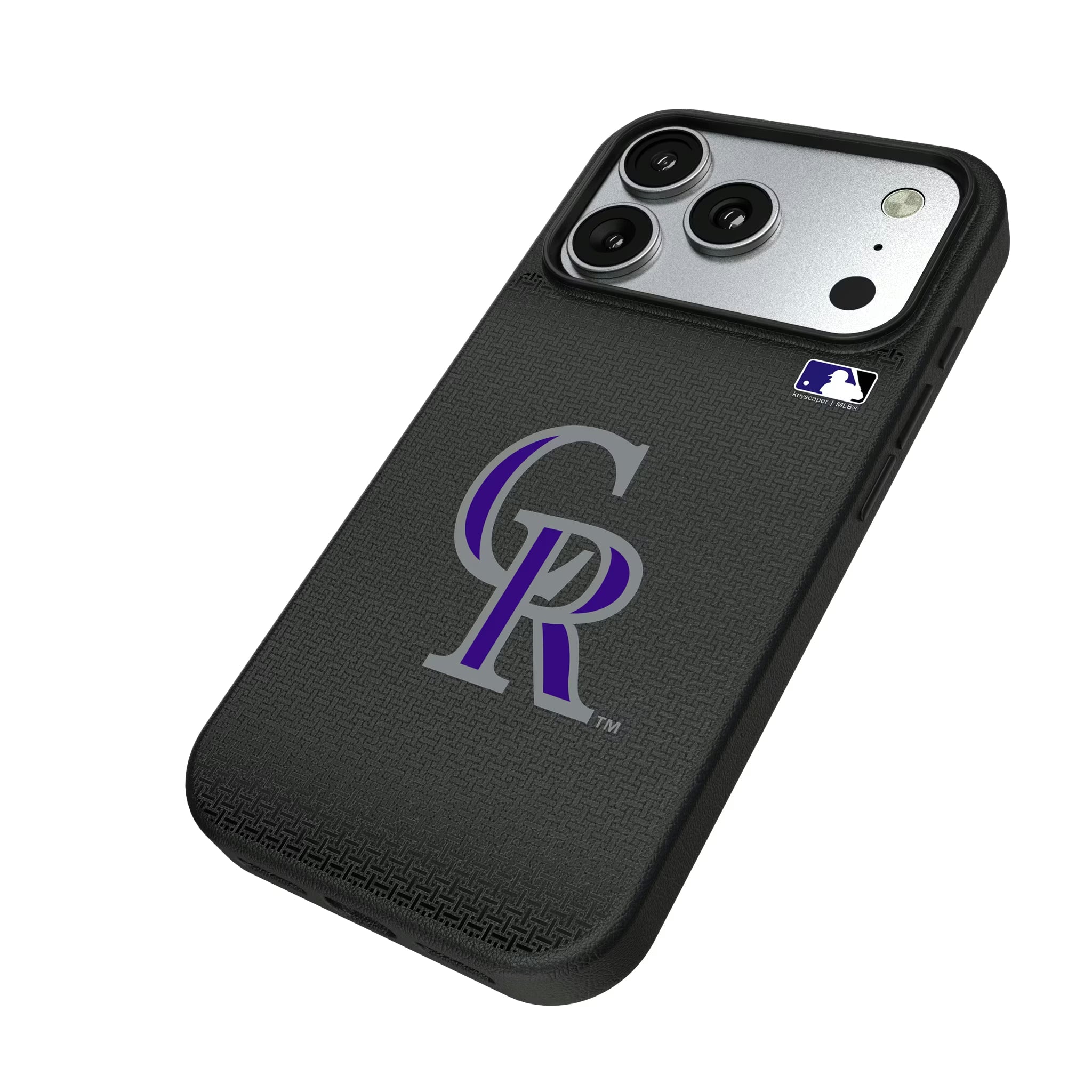 Colorado Rockies Linen iPhone MagSafe Compatible Phone Case for Apple iPhone - Isometric View#Device_iPhone 17 Pro