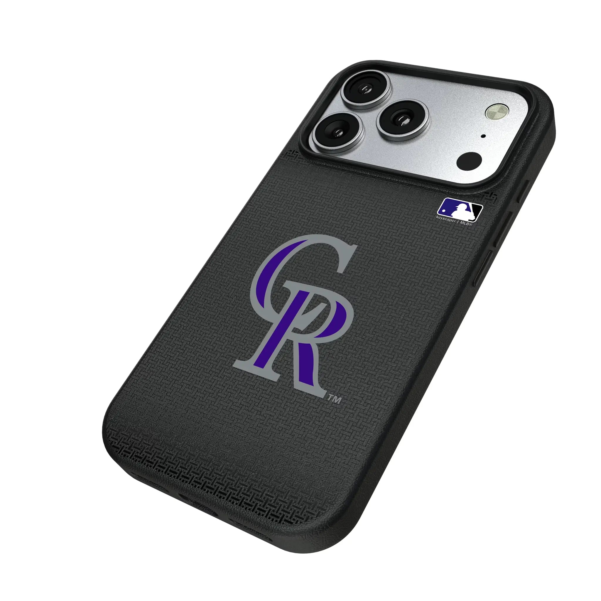 Colorado Rockies Linen iPhone MagSafe Compatible Phone Case for Apple iPhone - Isometric View#Device_iPhone 17 Pro