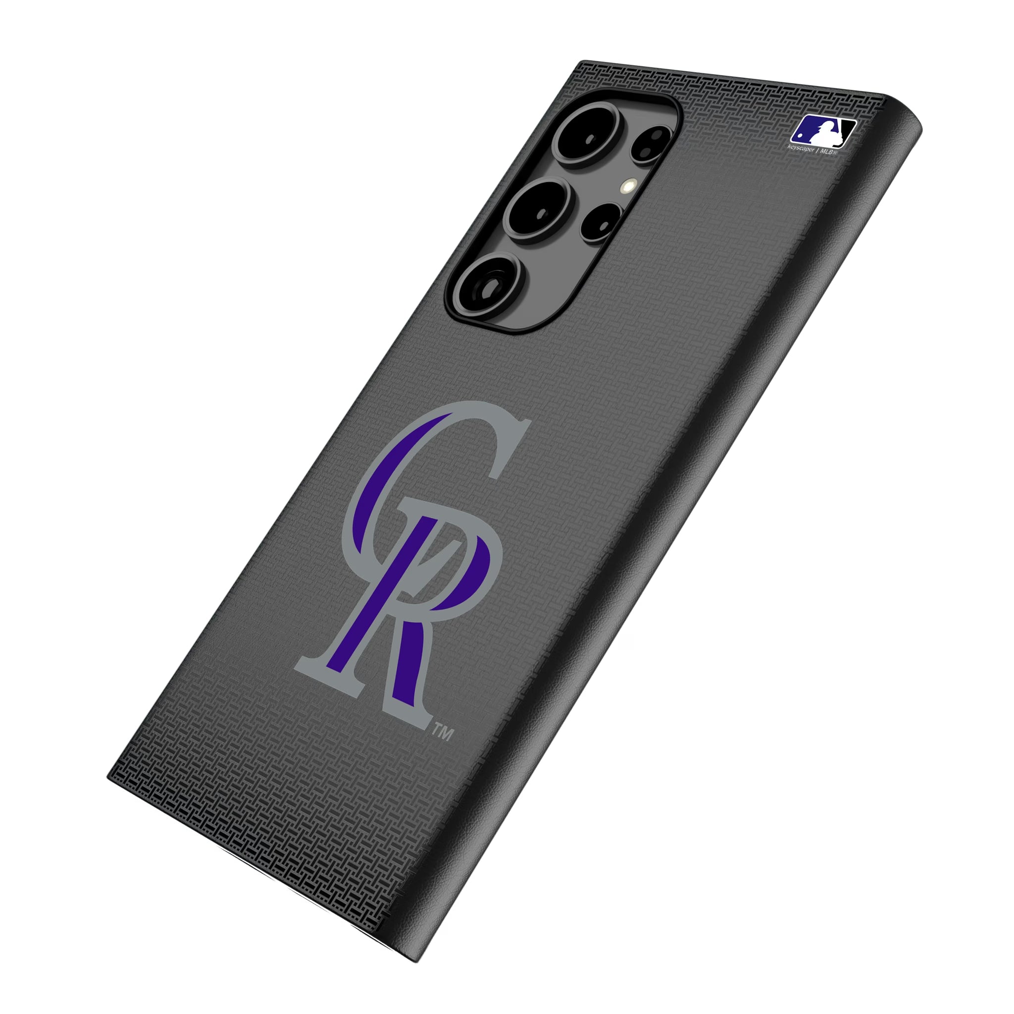 Colorado Rockies Linen Galaxy MagSafe Compatible Phone Case for Samsung Galaxy - Isometric View