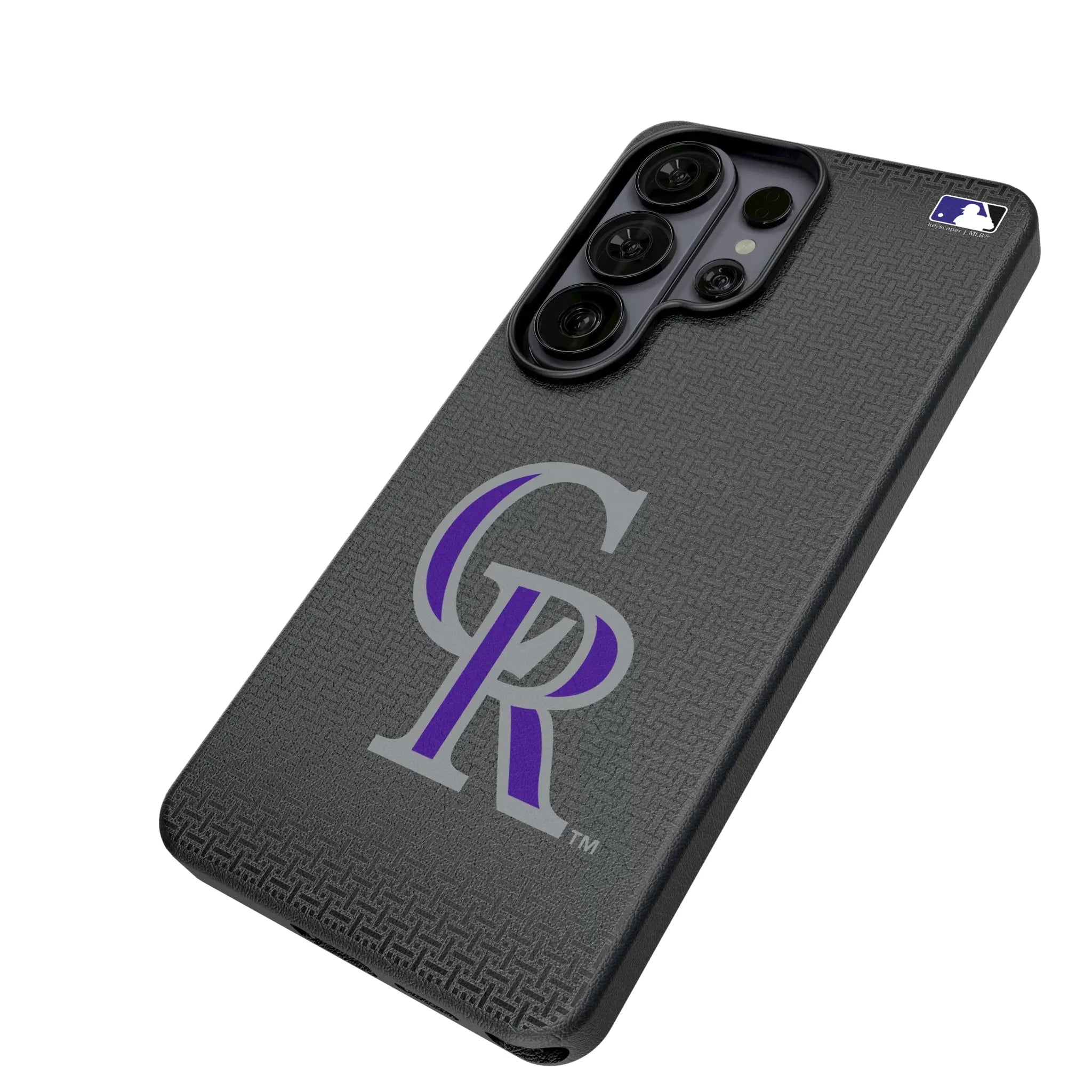 Colorado Rockies Linen Galaxy MagSafe Compatible Phone Case for Samsung Galaxy - Isometric View#Device_Galaxy S26 Ultra