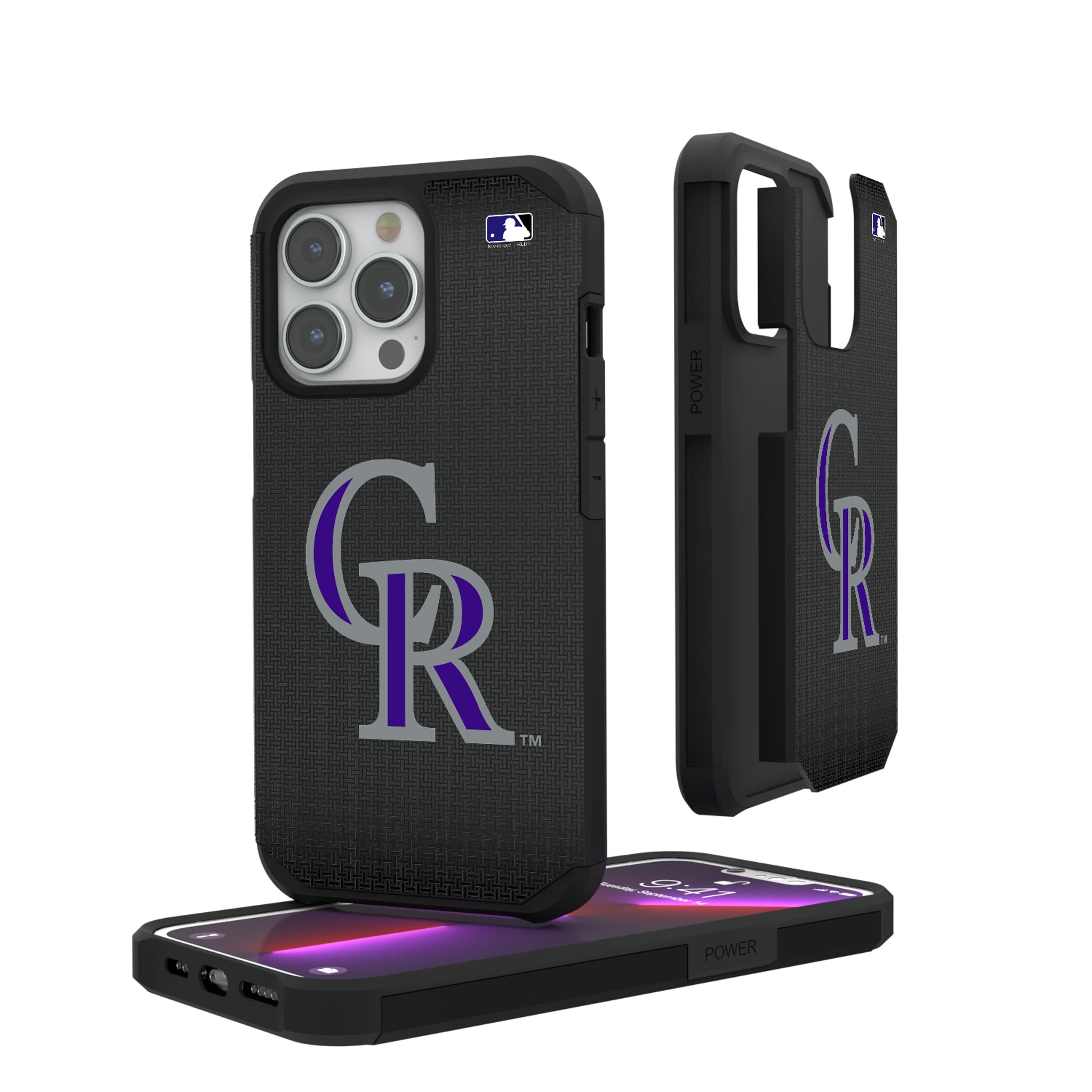 Colorado Rockies Linen iPhone Rugged Phone Case for Apple iPhone#Device_iPhone 13 Pro