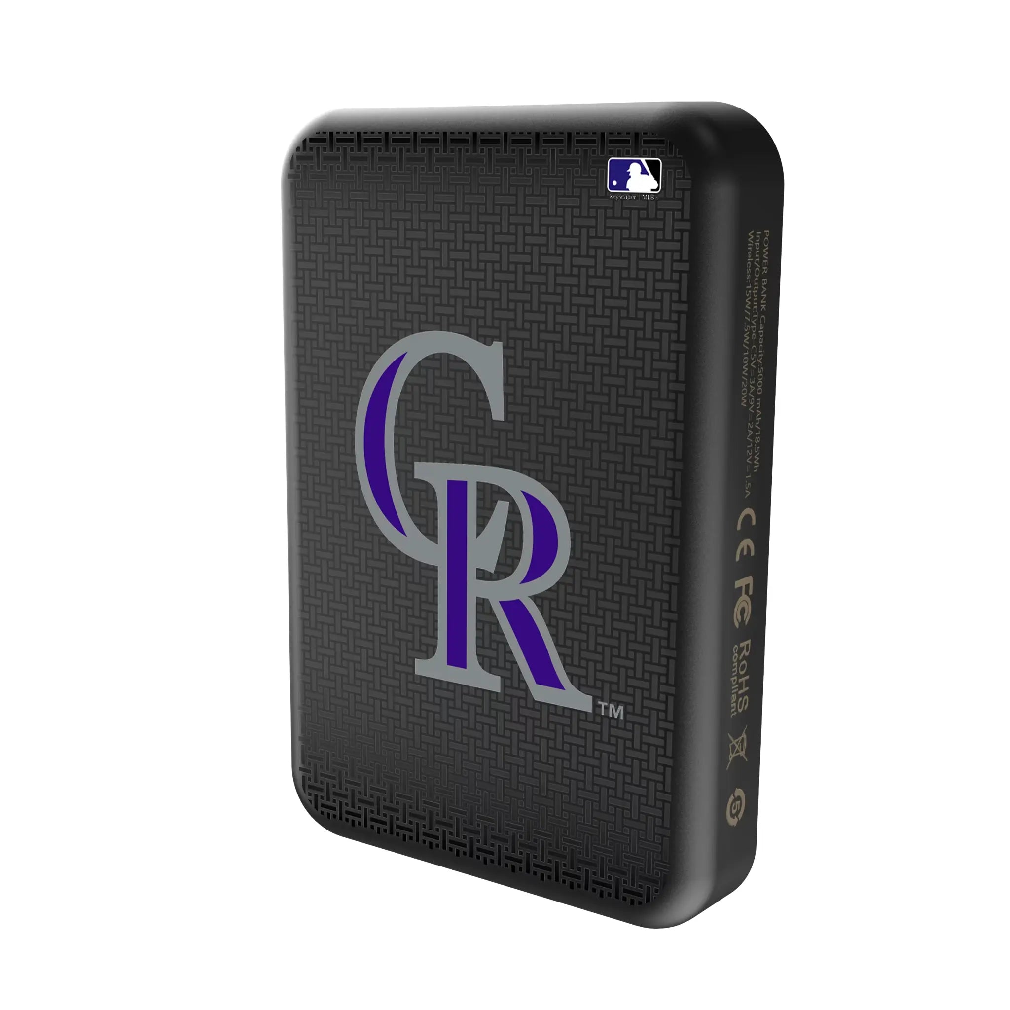 Colorado Rockies Linen Wireless Mag Power Bank