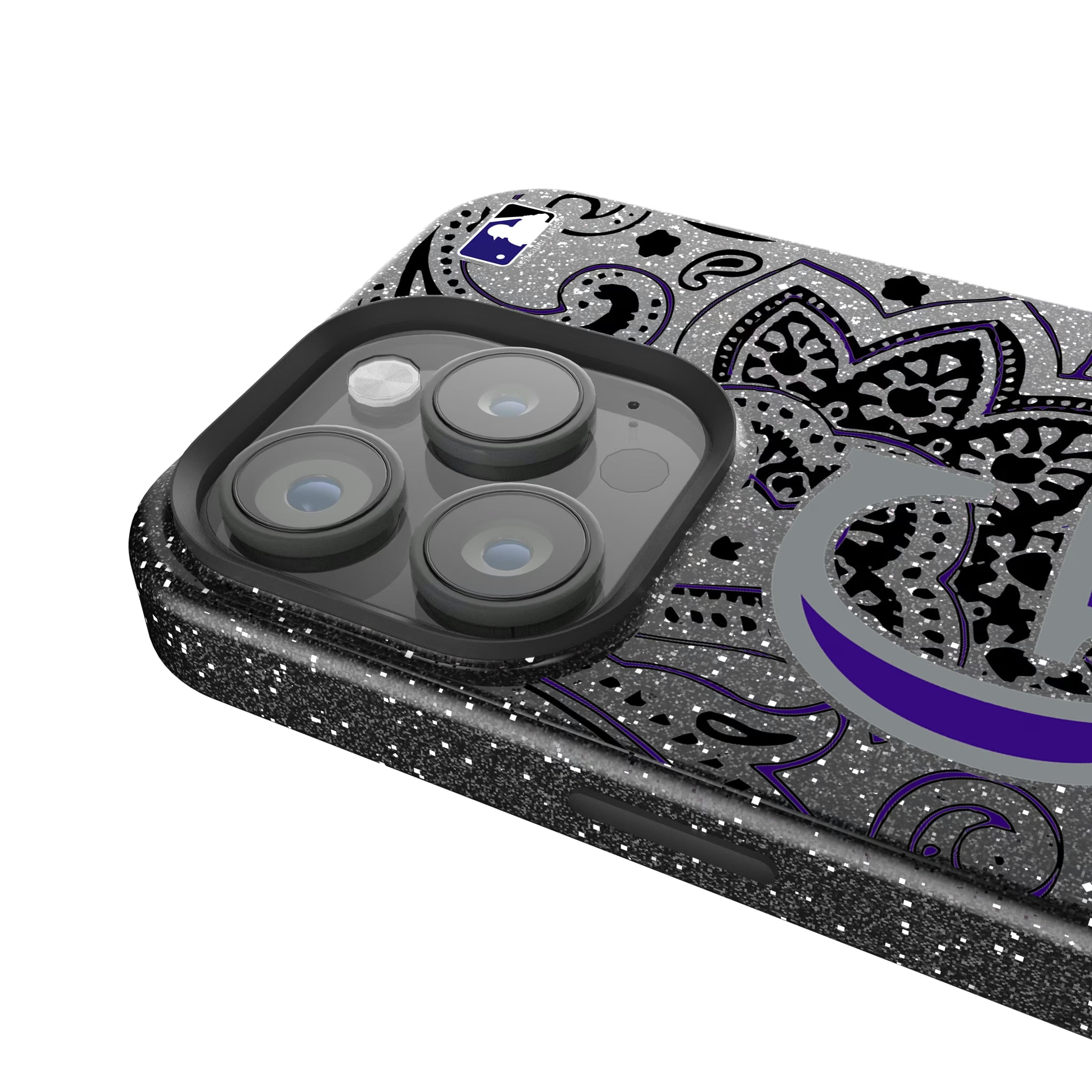 Colorado Rockies Paisley iPhone Bling Phone Case for Apple iPhone - Detail