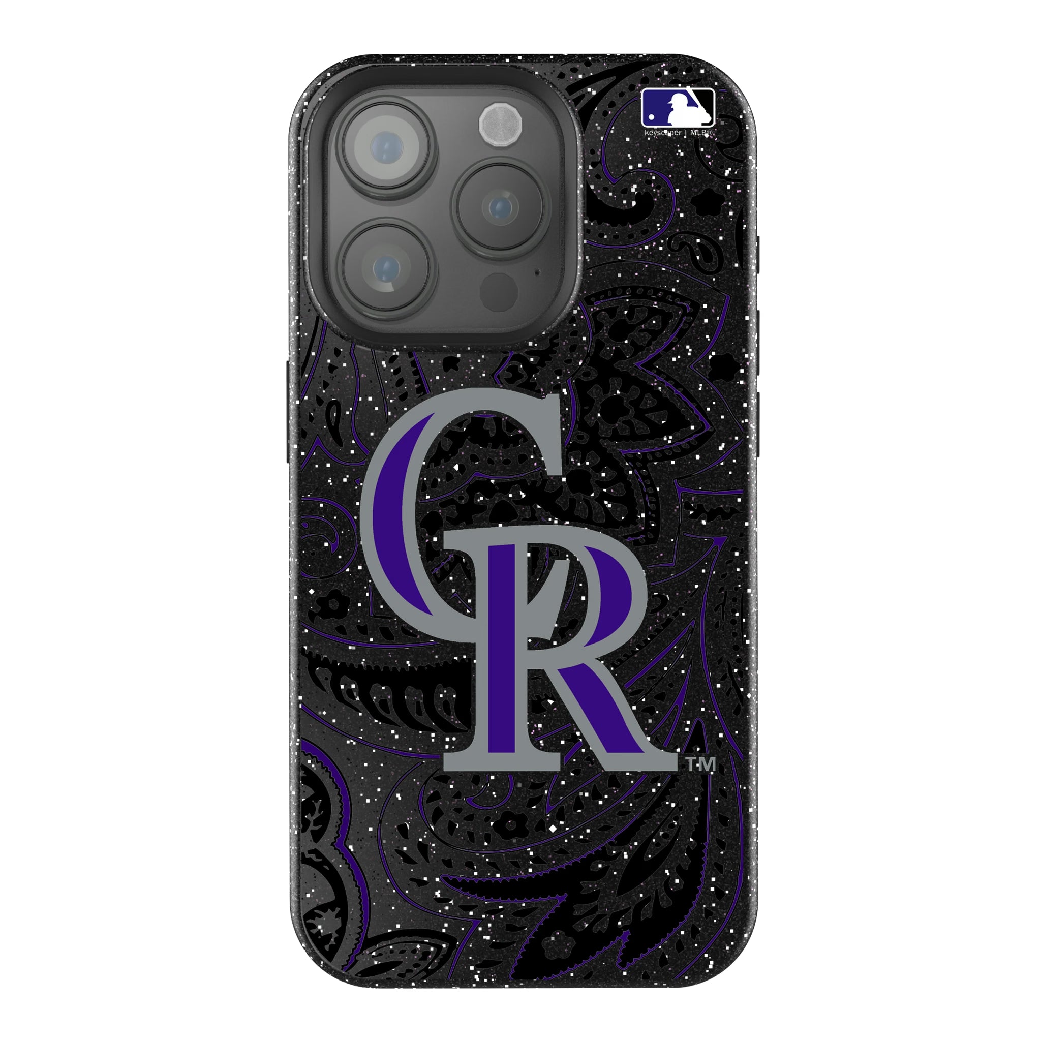Colorado Rockies Paisley iPhone Bling Phone Case for Apple iPhone
