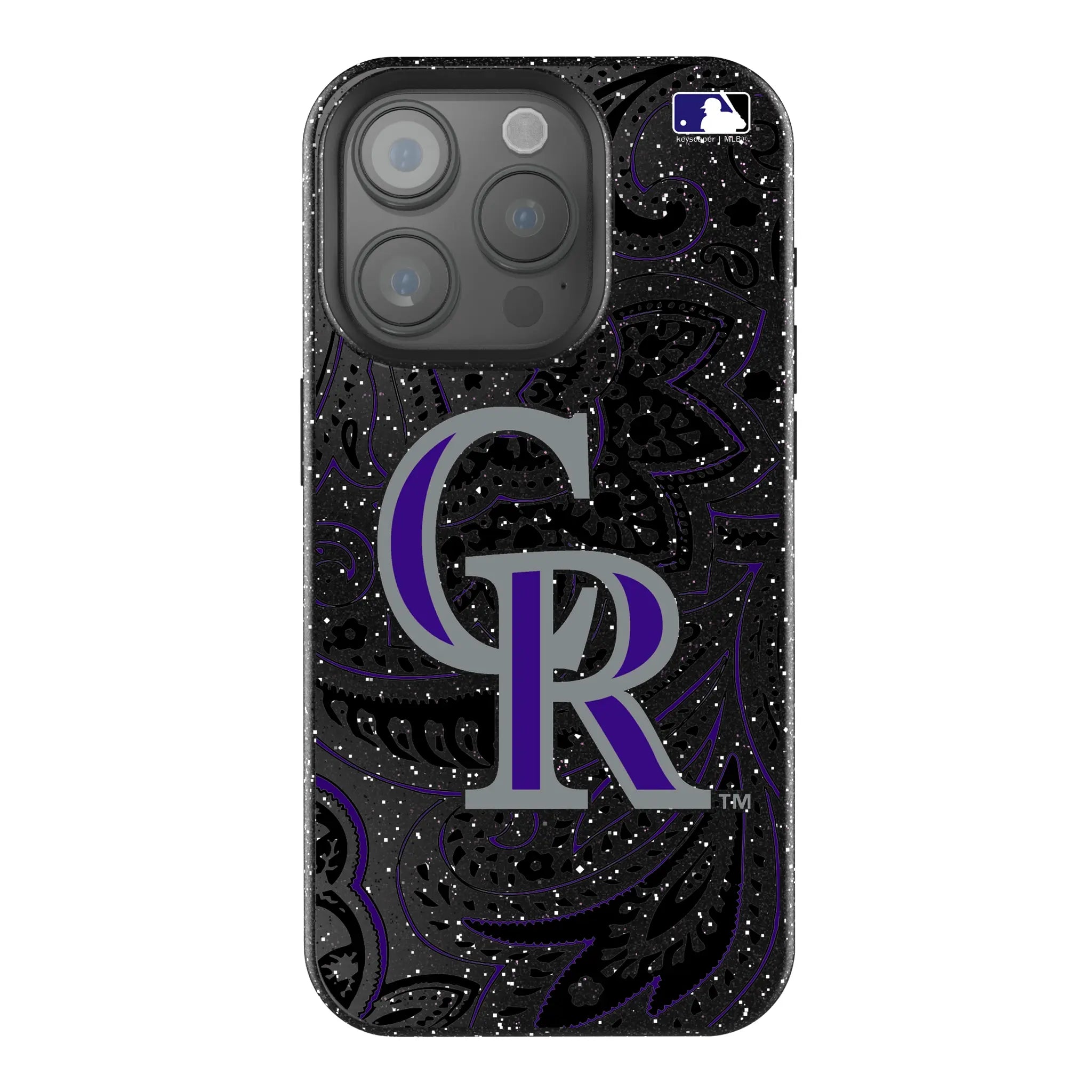 Colorado Rockies Paisley iPhone Bling Phone Case for Apple iPhone