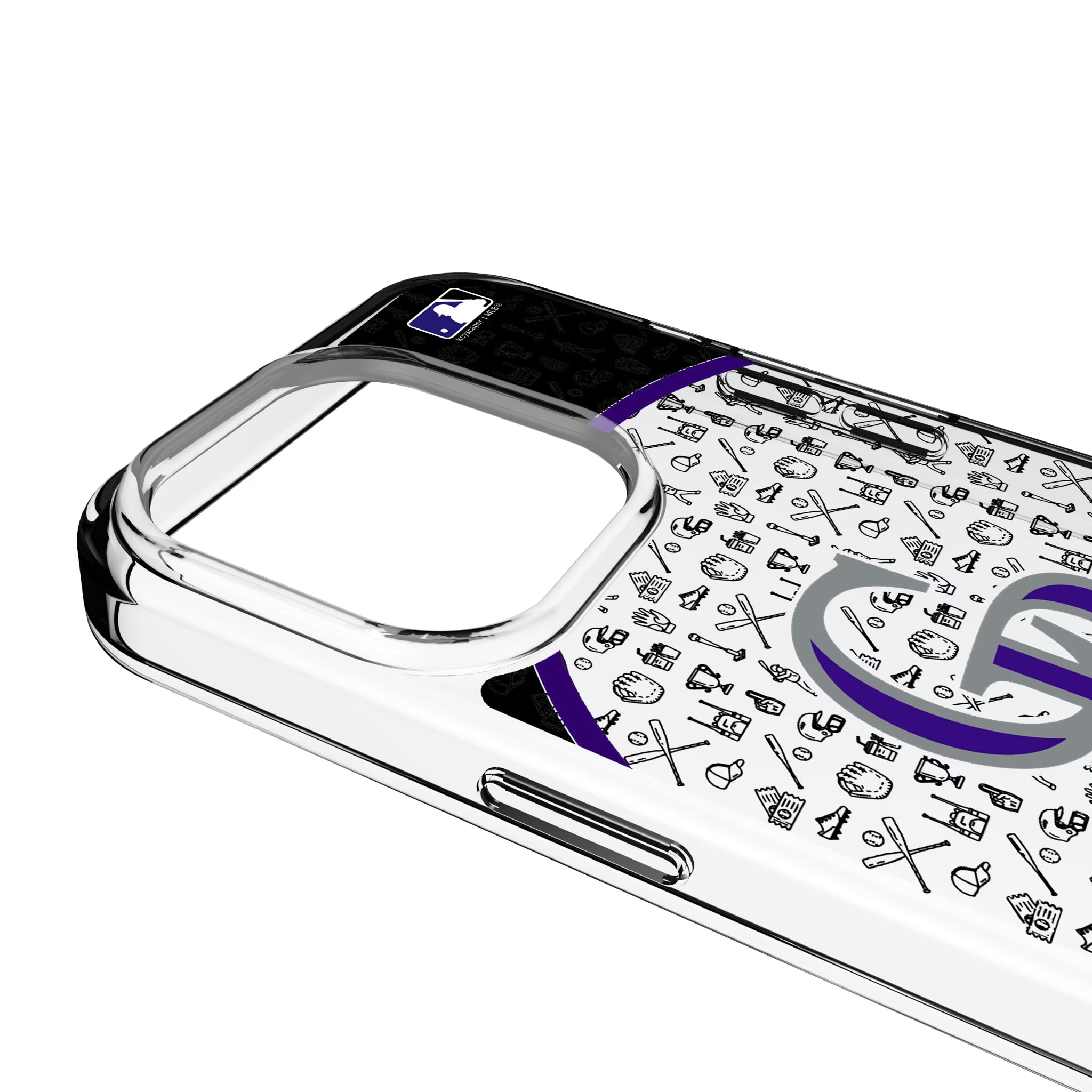 Colorado Rockies Personalized Circle iPhone Clear Phone Case for Apple iPhone - Detail