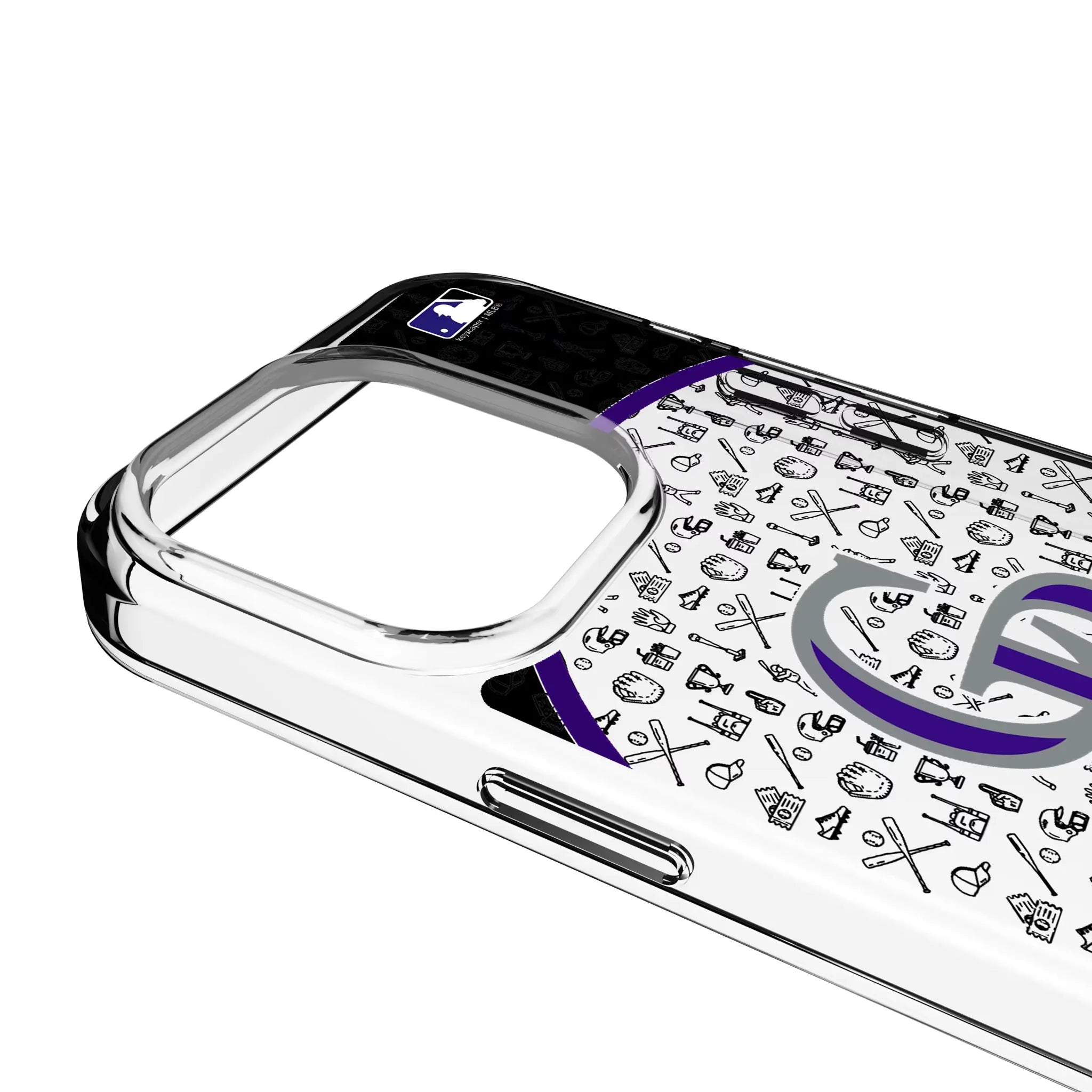 Colorado Rockies Personalized Circle iPhone Clear Phone Case for Apple iPhone - Detail
