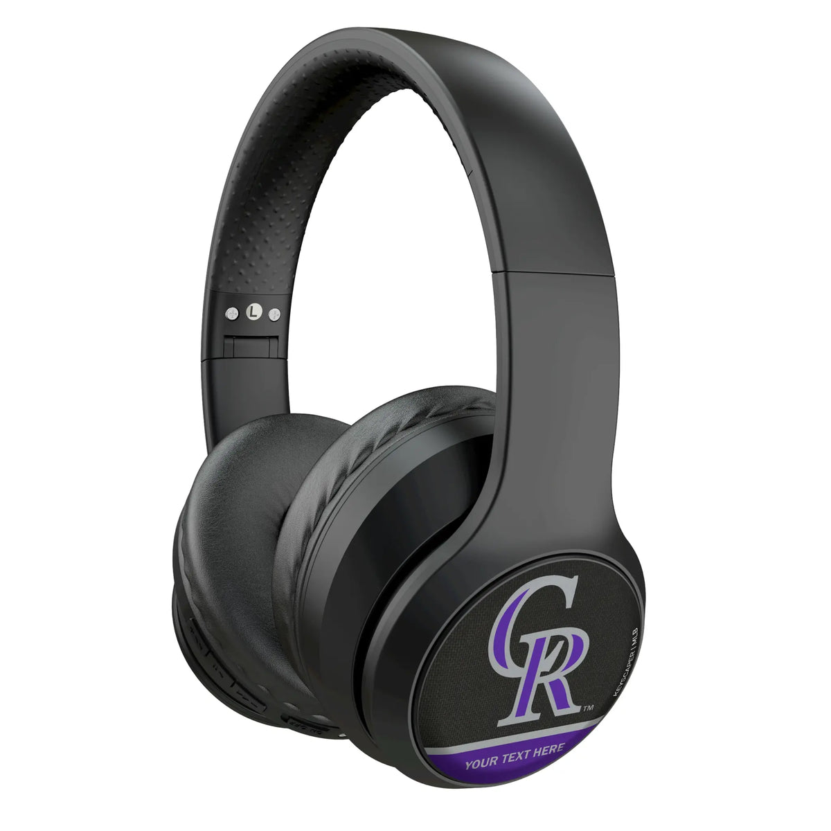 Colorado Rockies Personalized Endzone Solid Wireless Over-Ear Headphones With Case