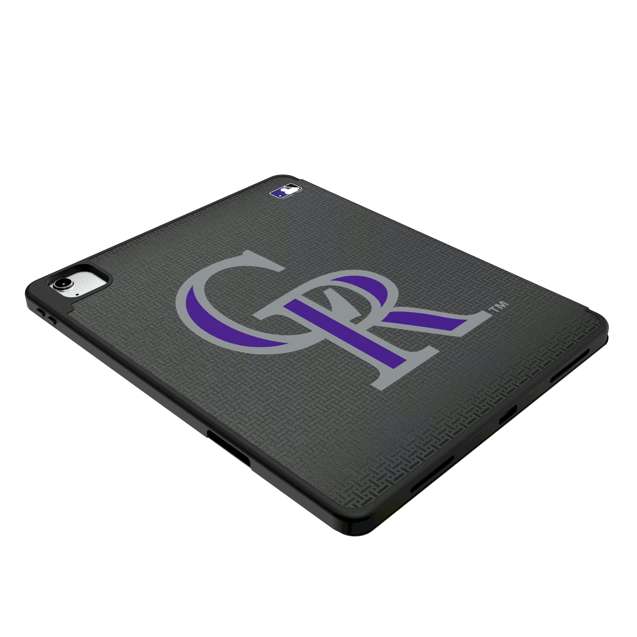 Colorado Rockies Personalized Linen iPad Tablet Case for Apple iPad - Isometric View