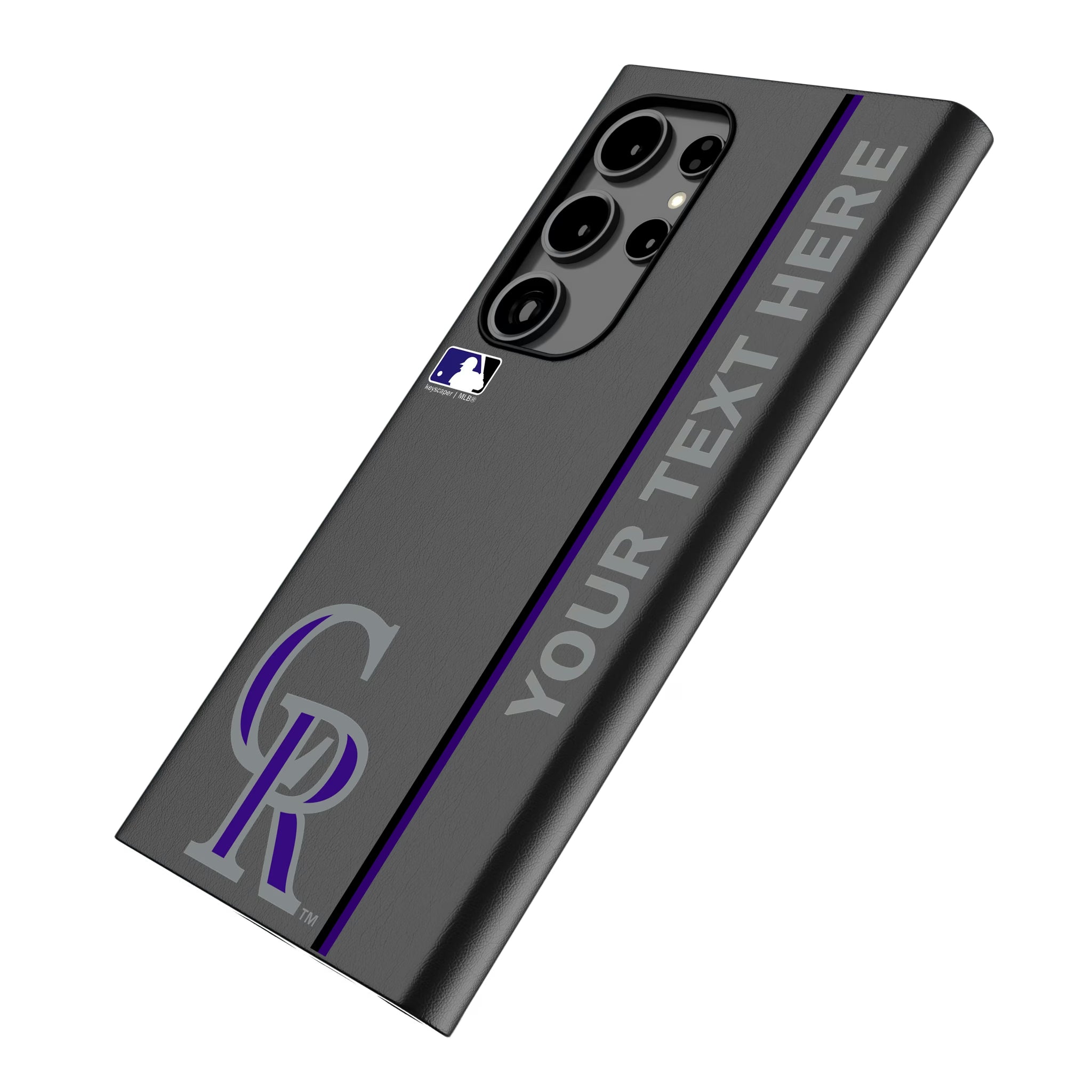 Colorado Rockies Personalized Sidebard Galaxy MagSafe Compatible Phone Case for Samsung Galaxy - Isometric View