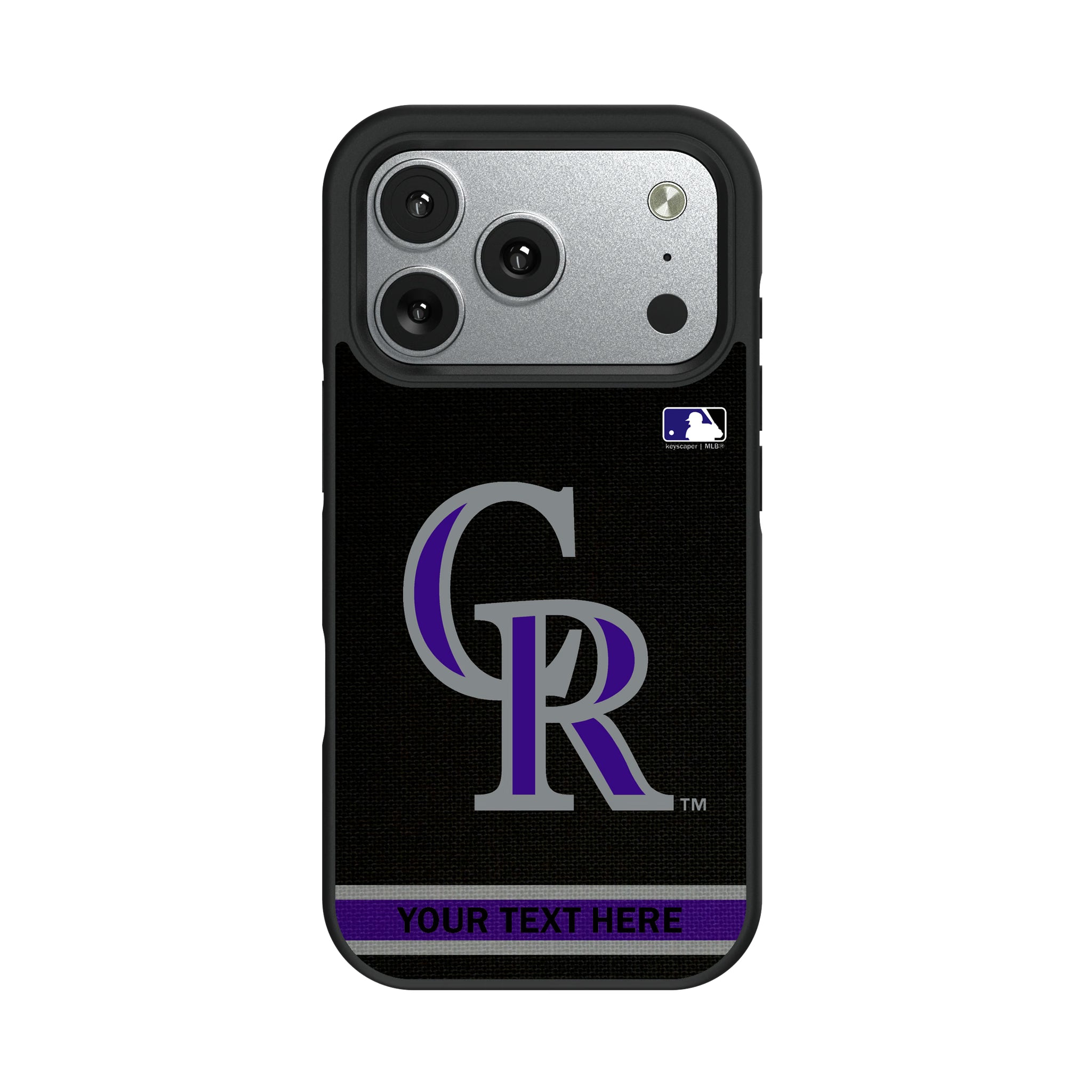 Colorado Rockies Personalized Stripe iPhone Bump Phone Case for Apple iPhone#Device_iPhone 17 Pro