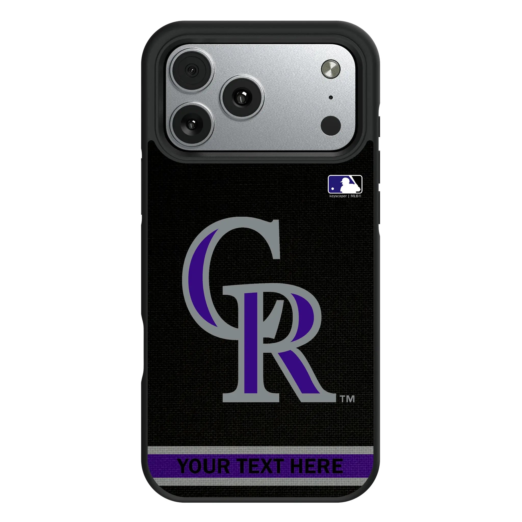 Colorado Rockies Personalized Stripe iPhone Bump Phone Case for Apple iPhone#Device_iPhone 17 Pro Max