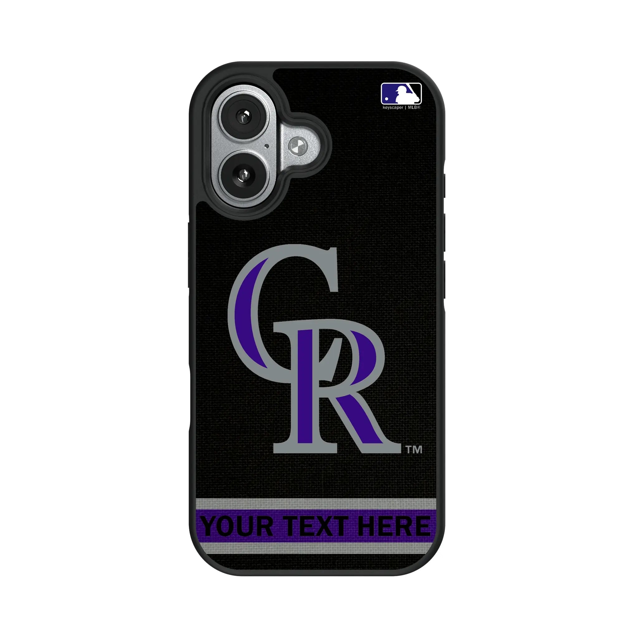 Colorado Rockies Personalized Stripe iPhone Bump Phone Case for Apple iPhone#Device_iPhone 17
