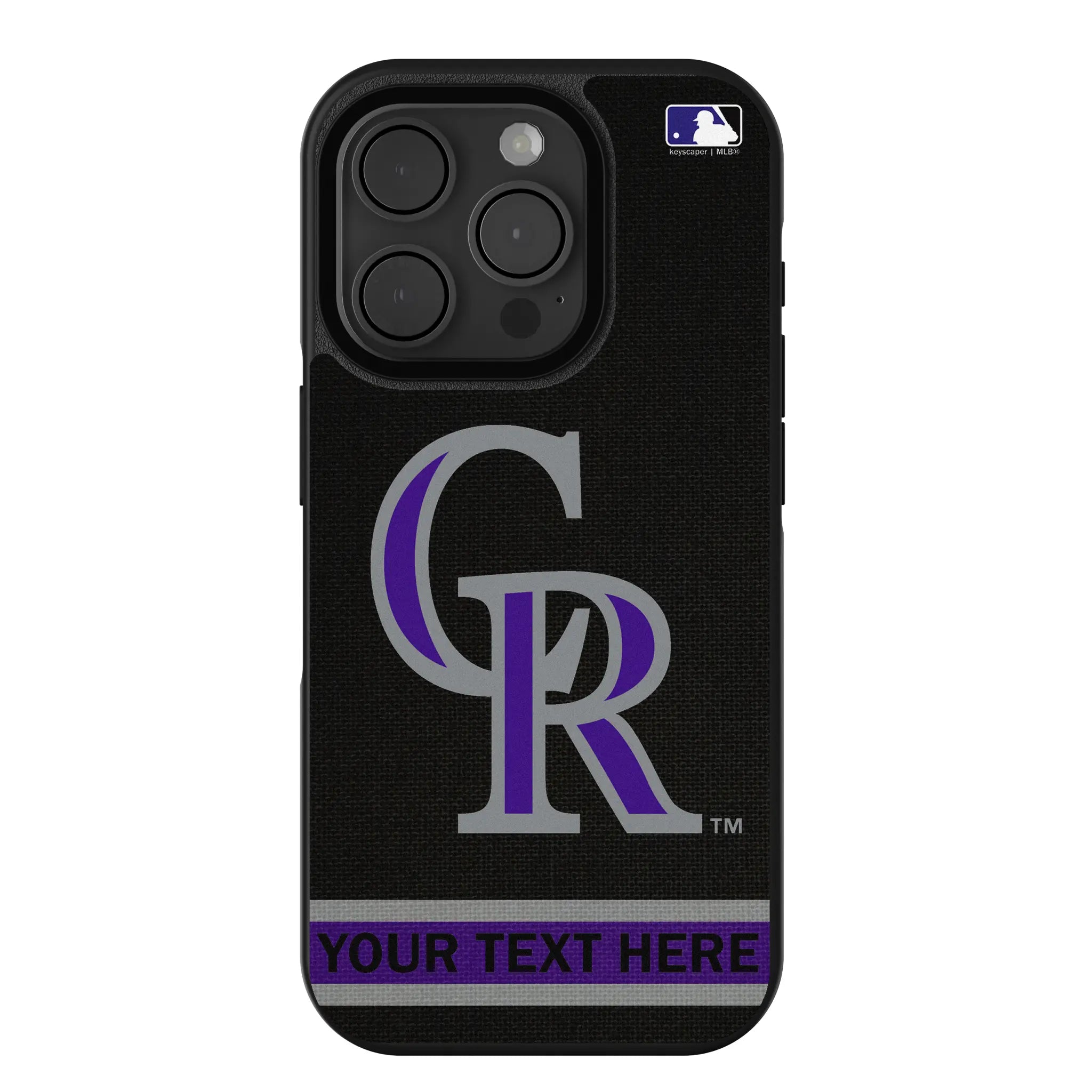 Colorado Rockies Personalized Stripe iPhone Bump Phone Case for Apple iPhone