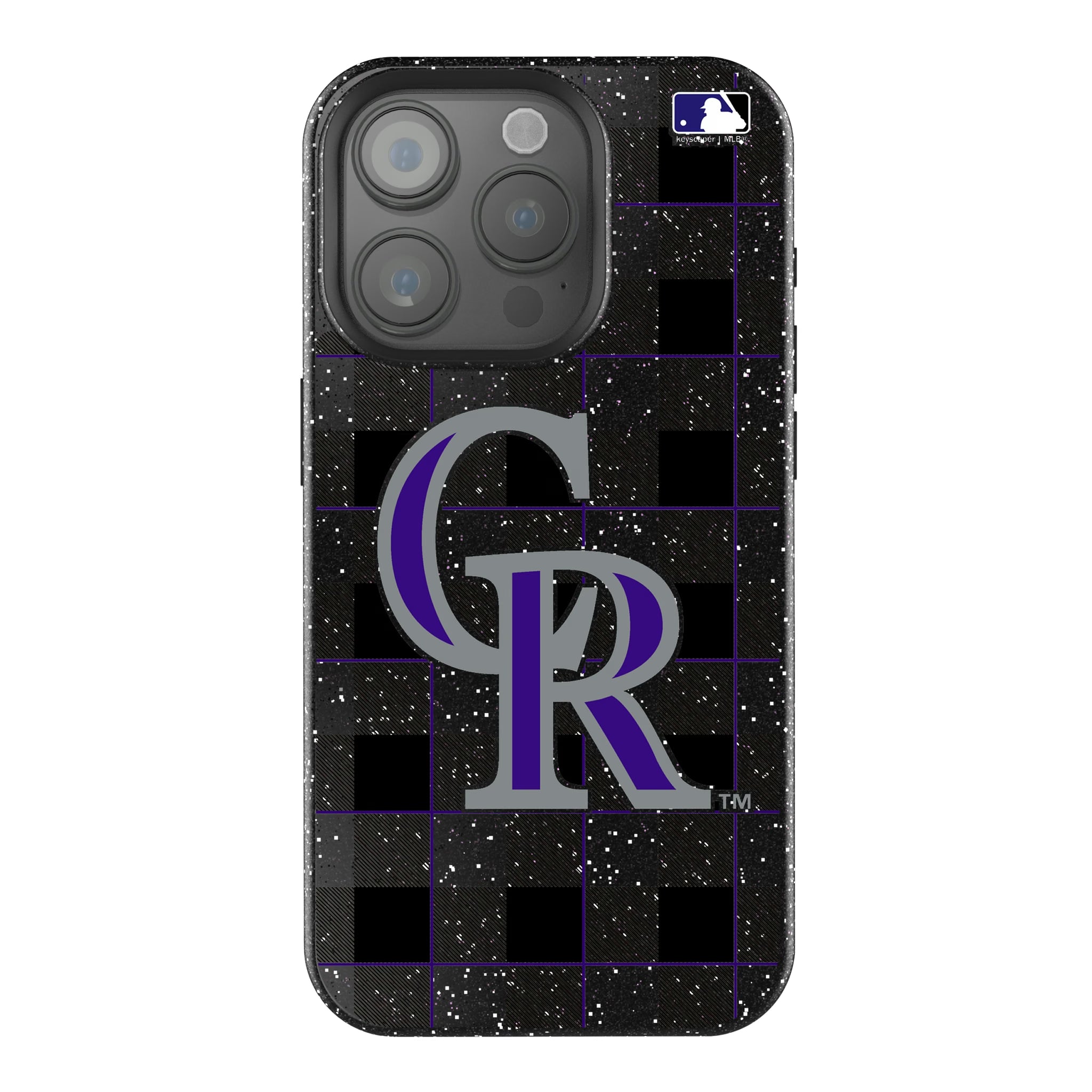 Colorado Rockies Plaid iPhone Bling Phone Case for Apple iPhone