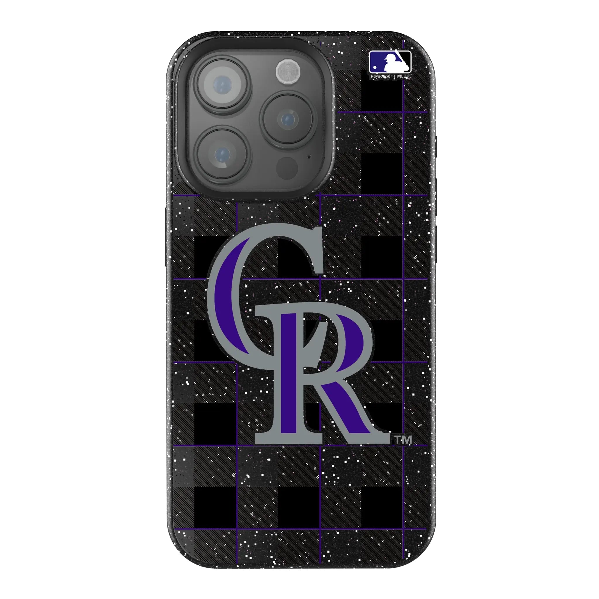 Colorado Rockies Plaid iPhone Bling Phone Case for Apple iPhone