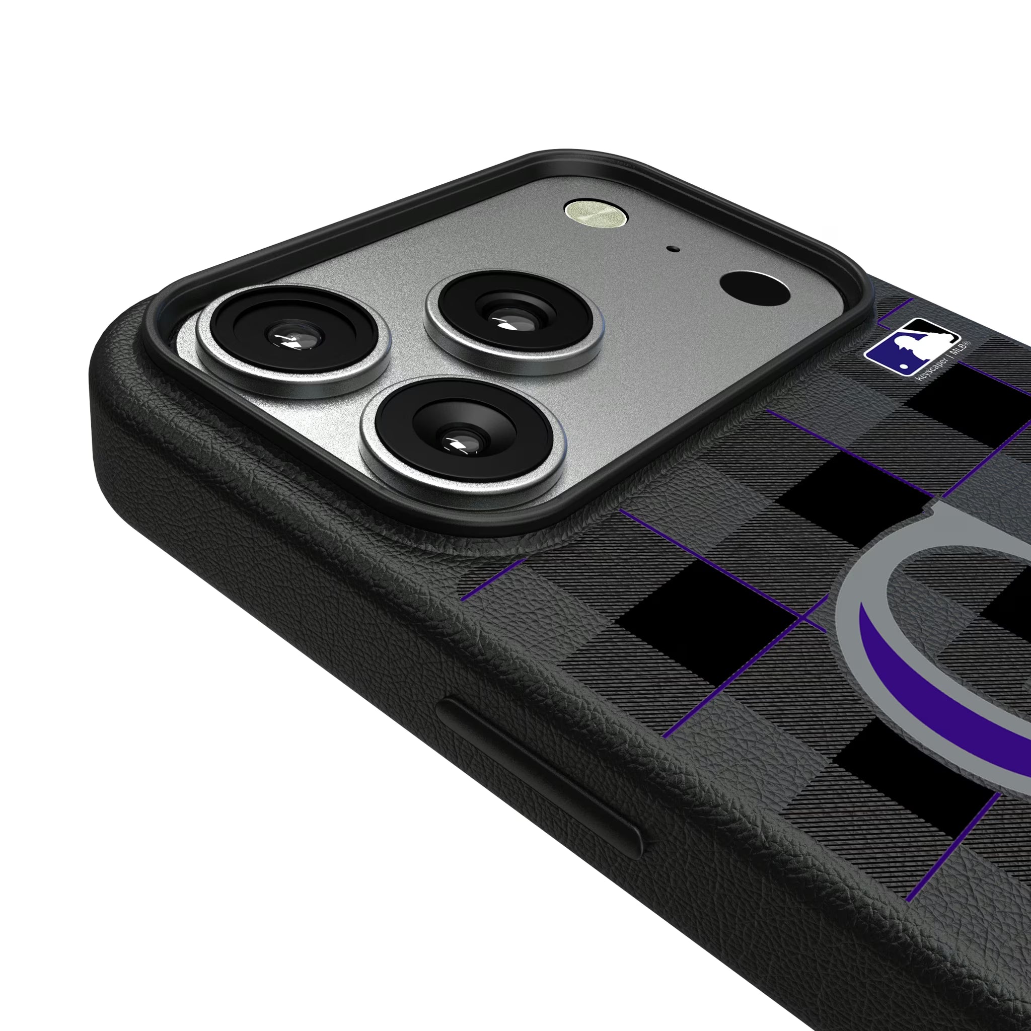 Colorado Rockies Plaid iPhone MagSafe Compatible Phone Case for Apple iPhone - Detail#Device_iPhone 17 Pro