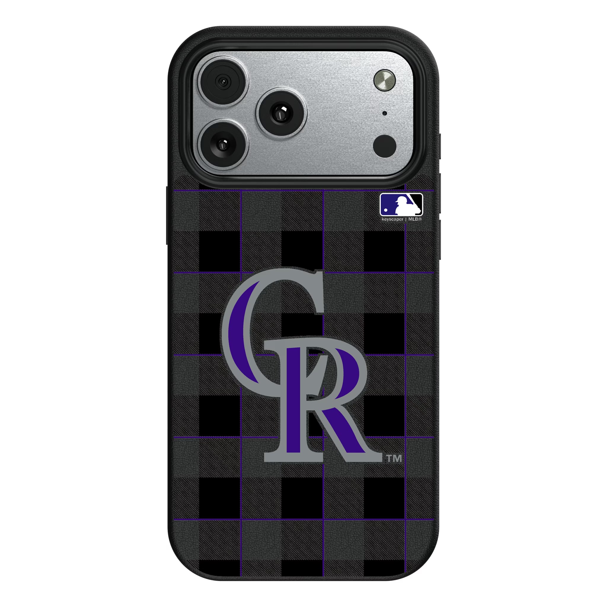 Colorado Rockies Plaid iPhone MagSafe Compatible Phone Case for Apple iPhone#Device_iPhone 17 Pro Max