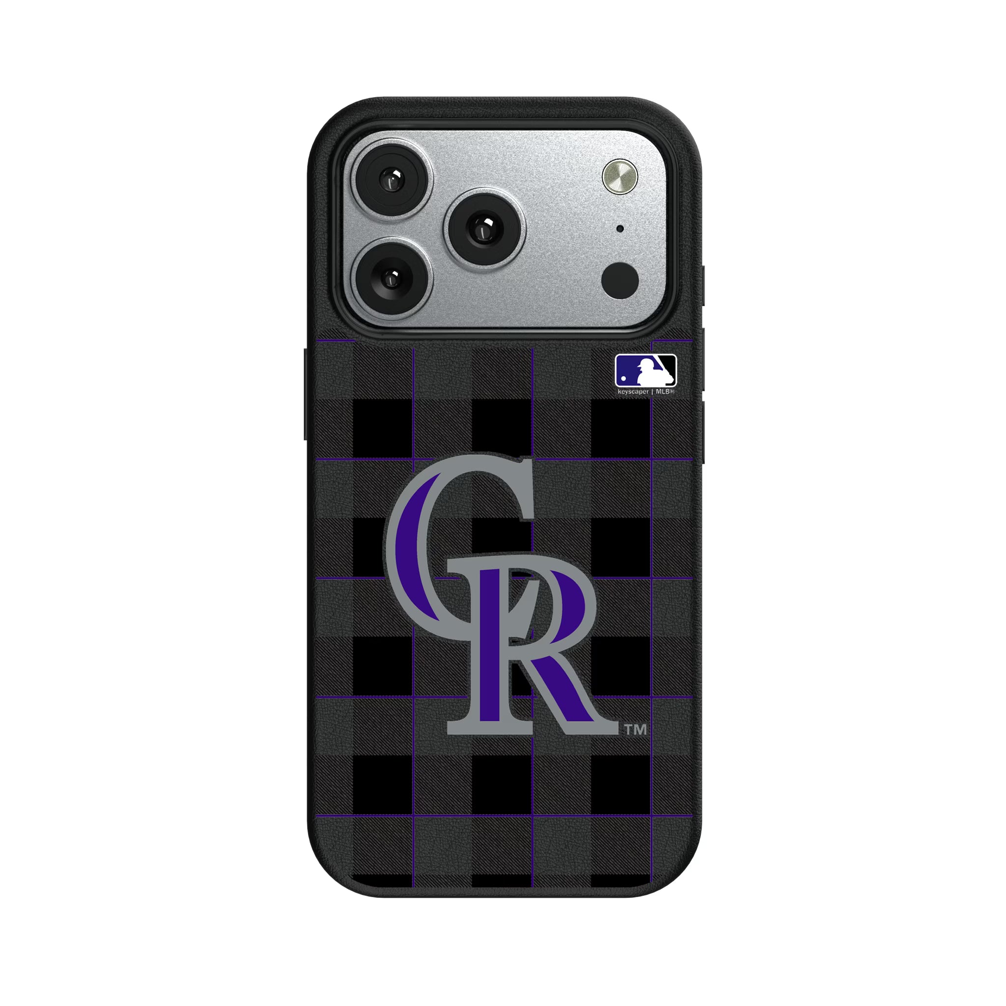 Colorado Rockies Plaid iPhone MagSafe Compatible Phone Case for Apple iPhone#Device_iPhone 17 Pro