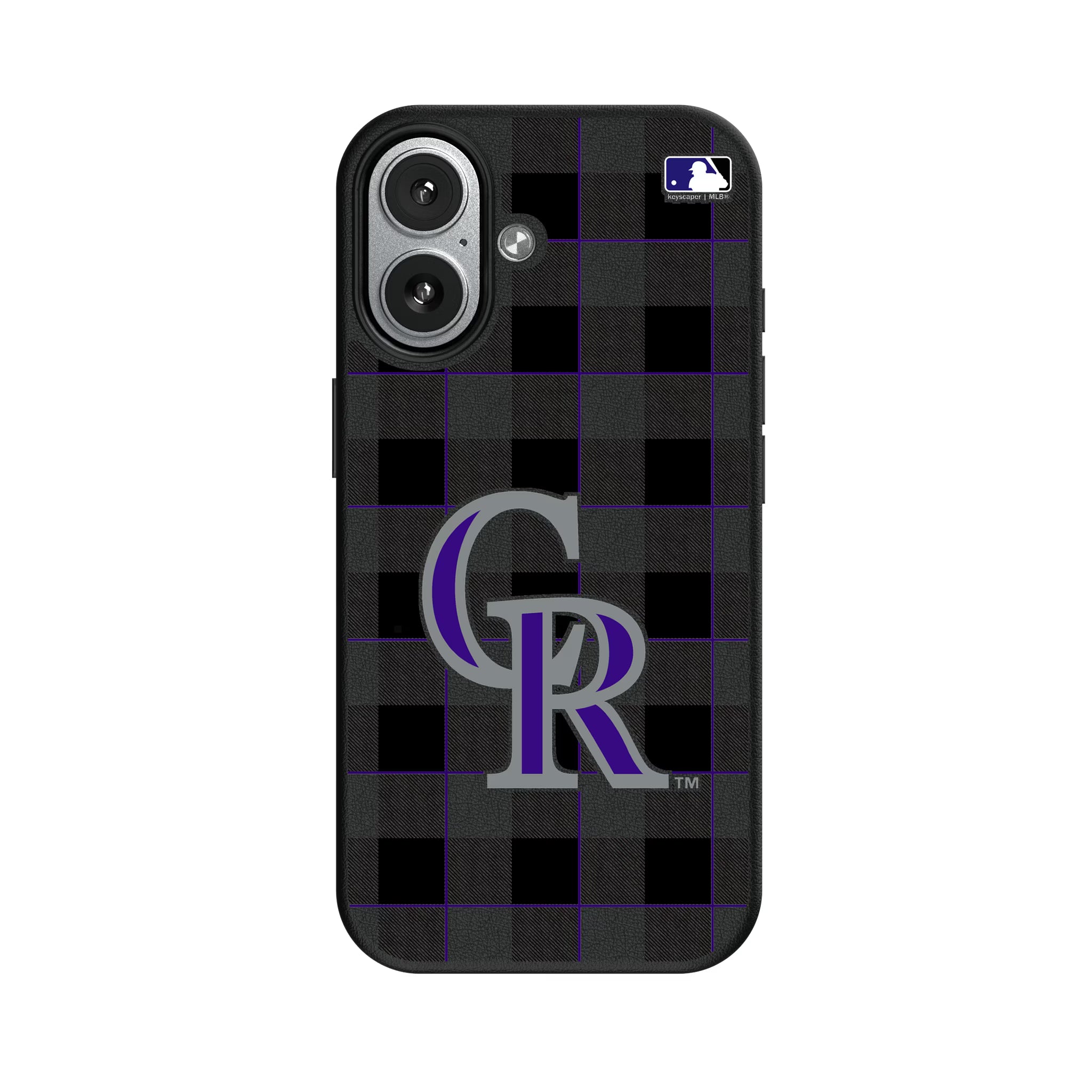 Colorado Rockies Plaid iPhone MagSafe Compatible Phone Case for Apple iPhone#Device_iPhone 17