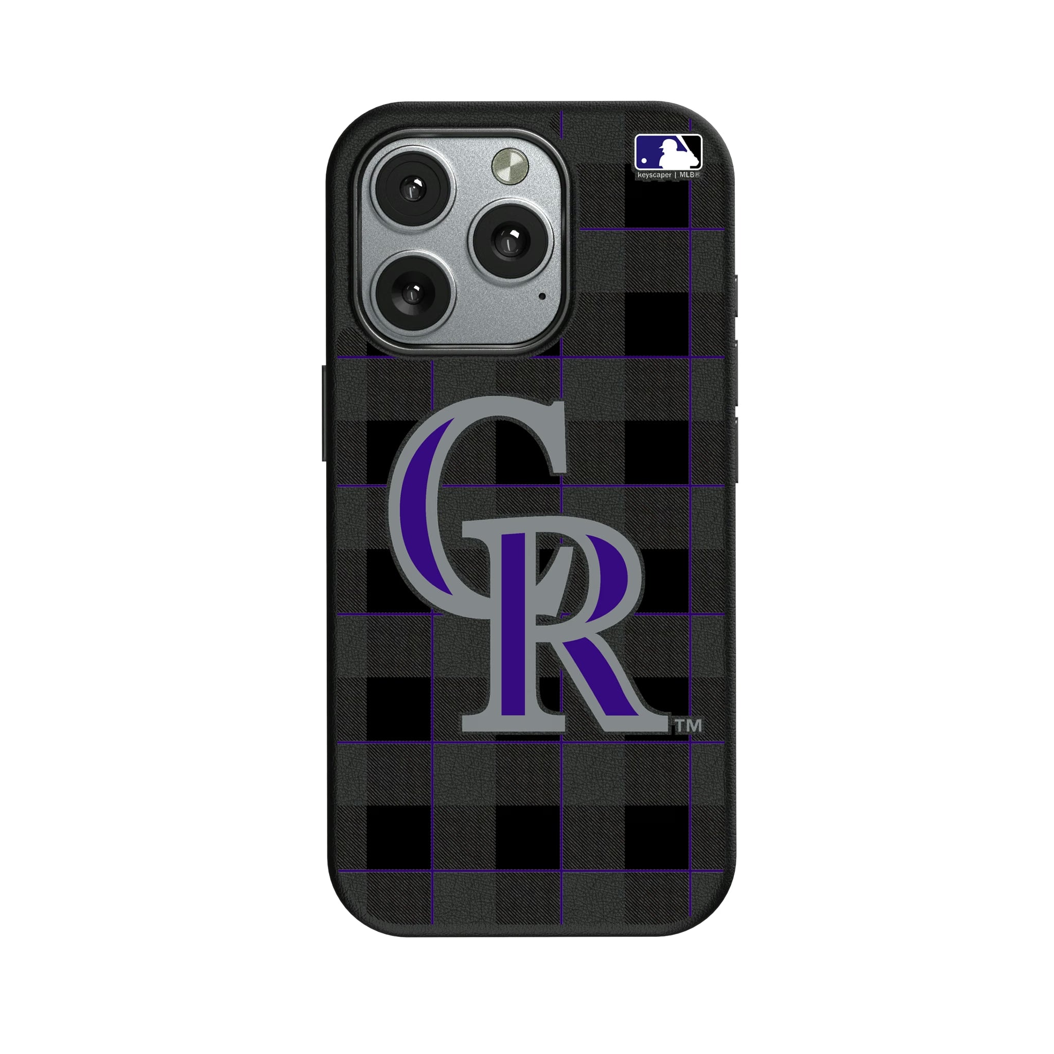 Colorado Rockies Plaid iPhone MagSafe Compatible Phone Case for Apple iPhone