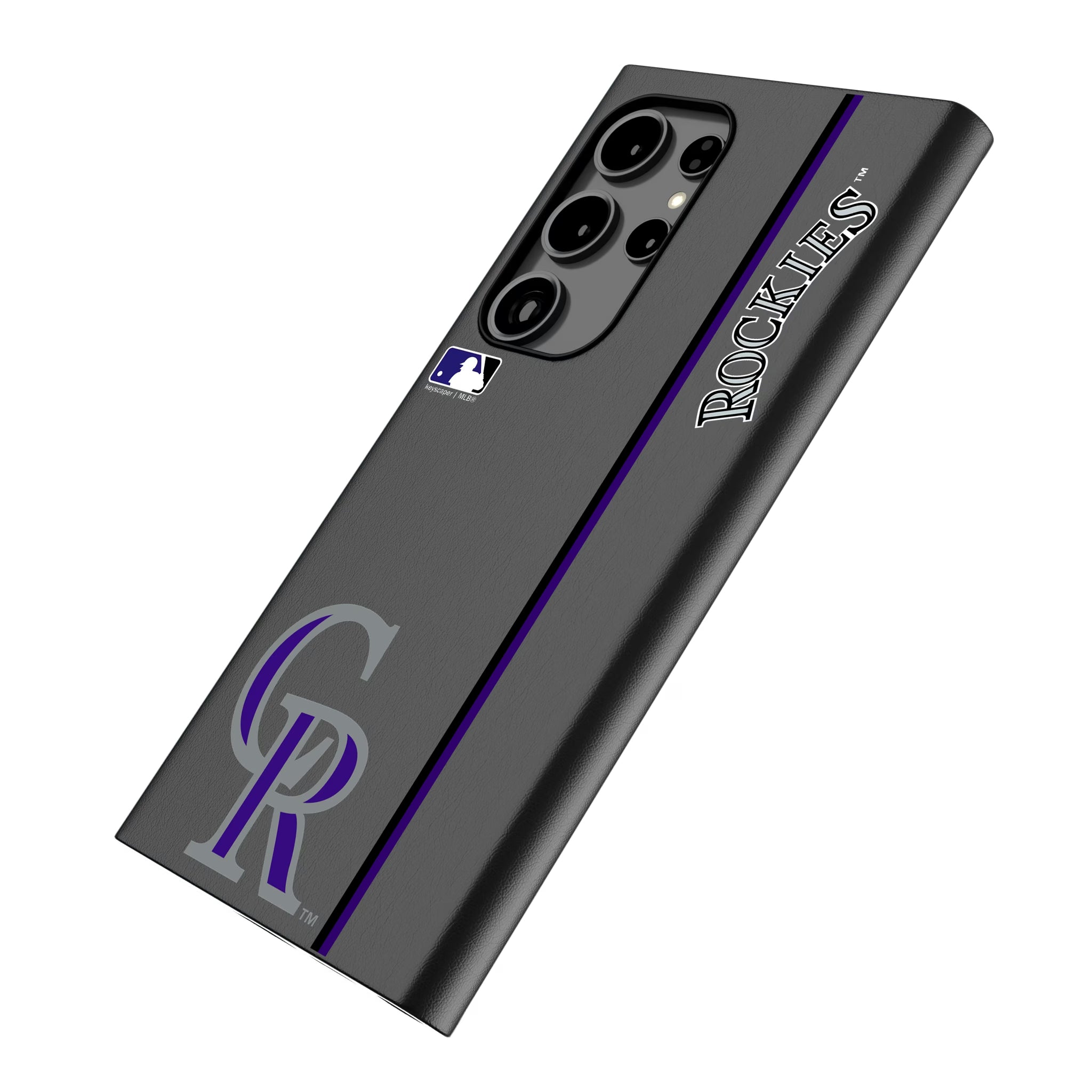 Colorado Rockies Sidebar Galaxy MagSafe Compatible Phone Case for Samsung Galaxy - Isometric View
