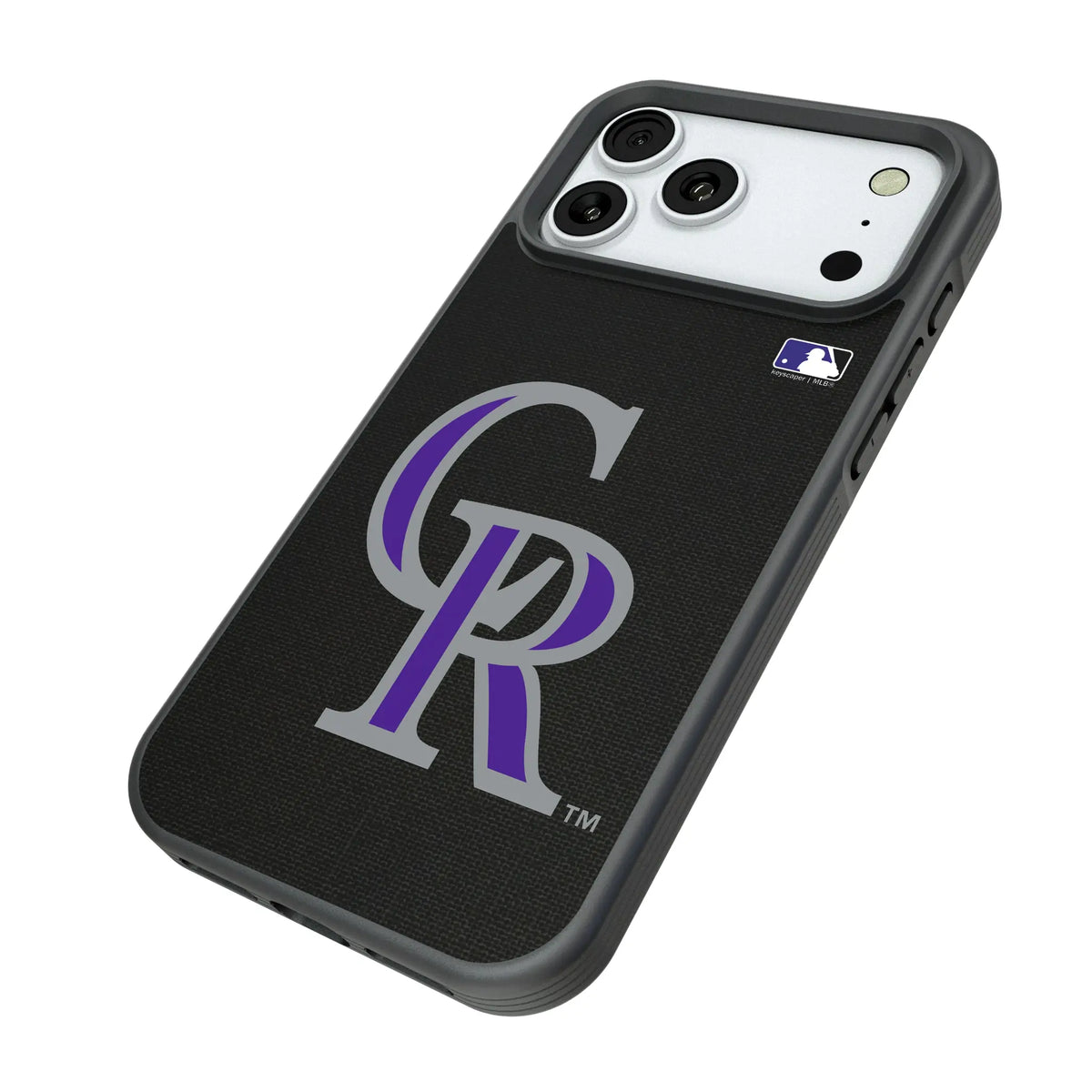 Colorado Rockies Solid iPhone Bump Phone Case for Apple iPhone - Isometric View#Device_iPhone 18 Pro Max