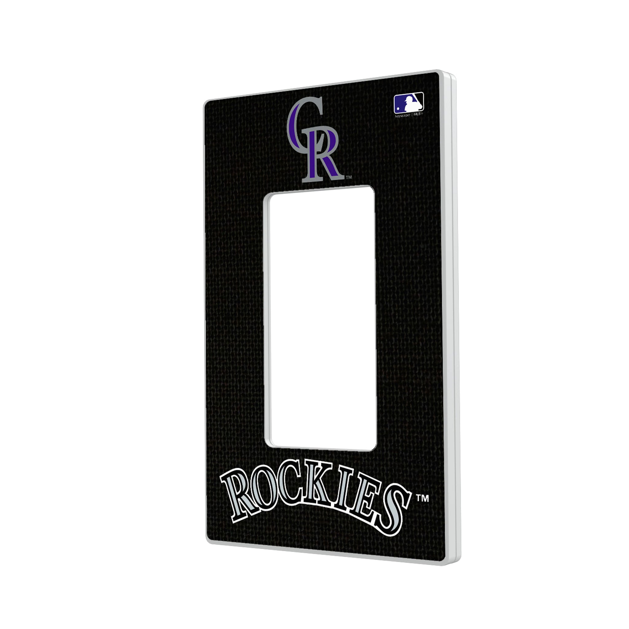 Colorado Rockies Solid Hidden-Screw Light Switch Plate#Style_Single Rocker