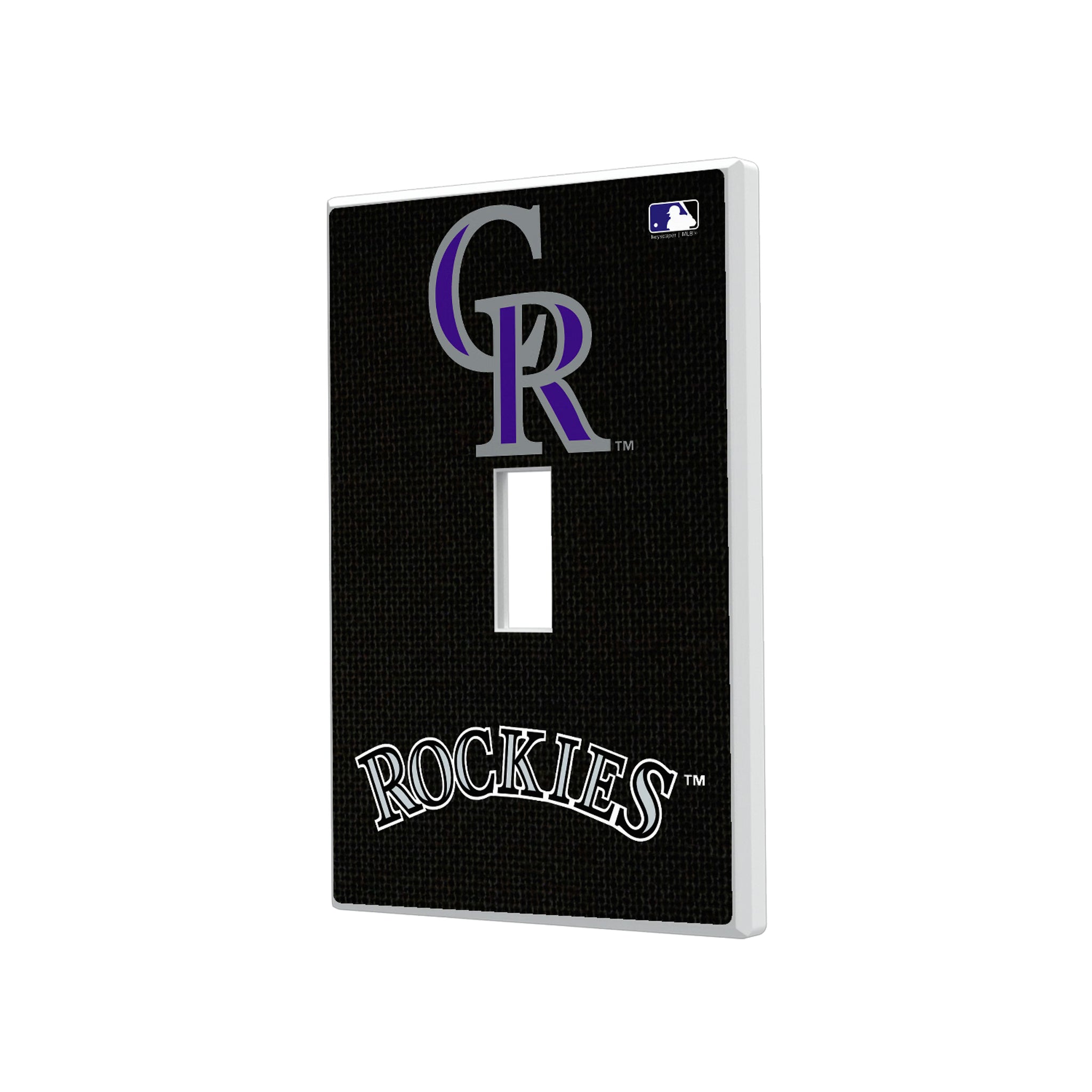 Colorado Rockies Solid Hidden-Screw Light Switch Plate#Style_Single Toggle