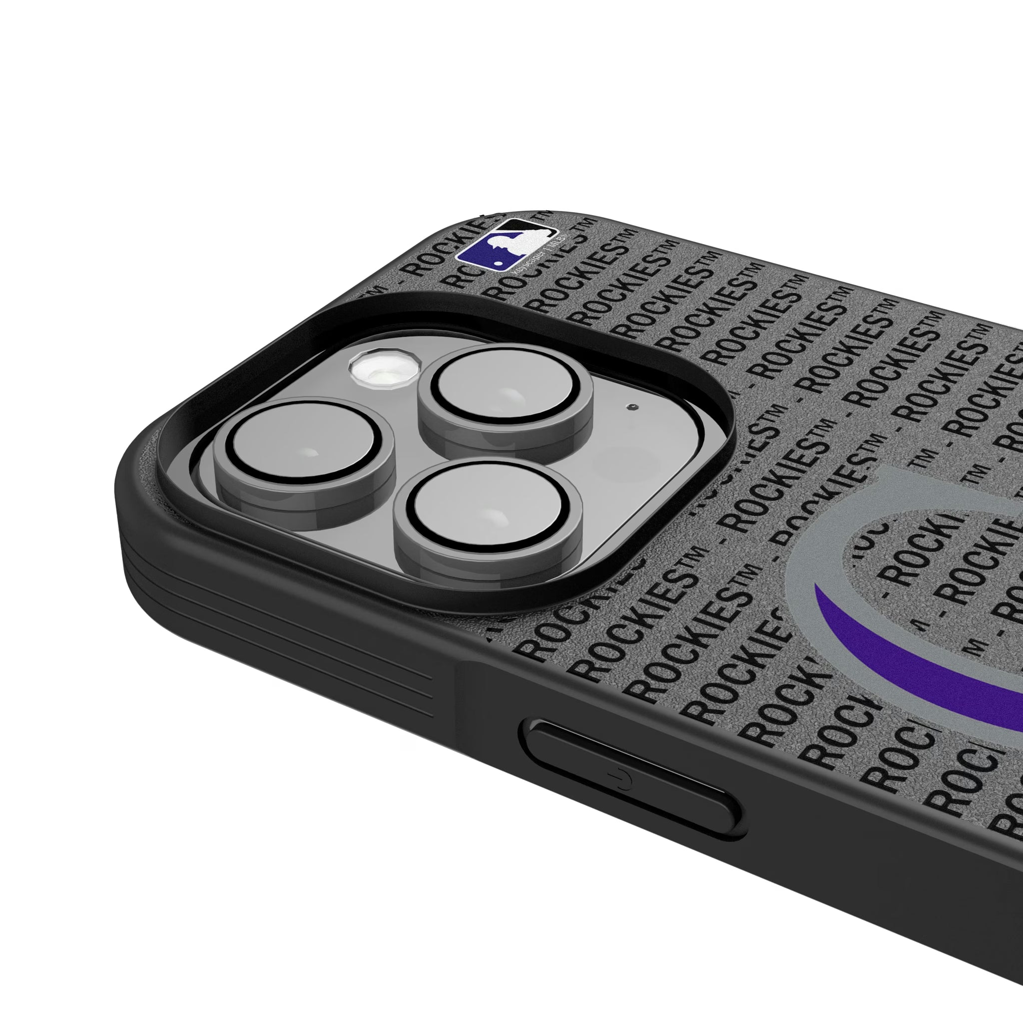 Colorado Rockies Text Backdrop iPhone Bump Phone Case for Apple iPhone - Detail