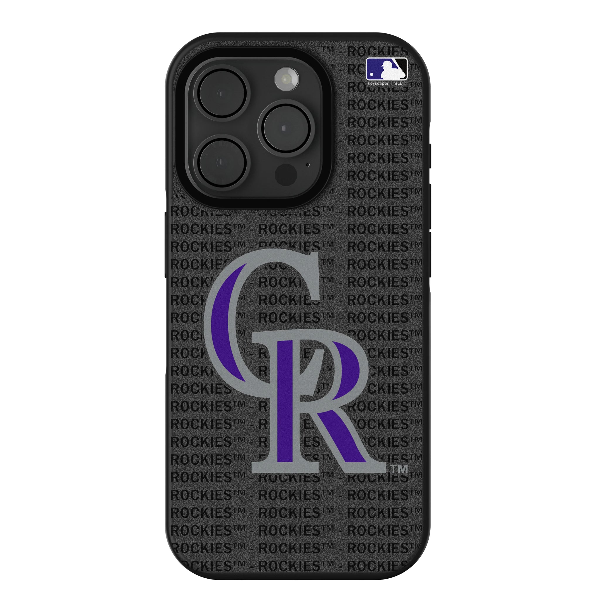 Colorado Rockies Text Backdrop iPhone Bump Phone Case for Apple iPhone