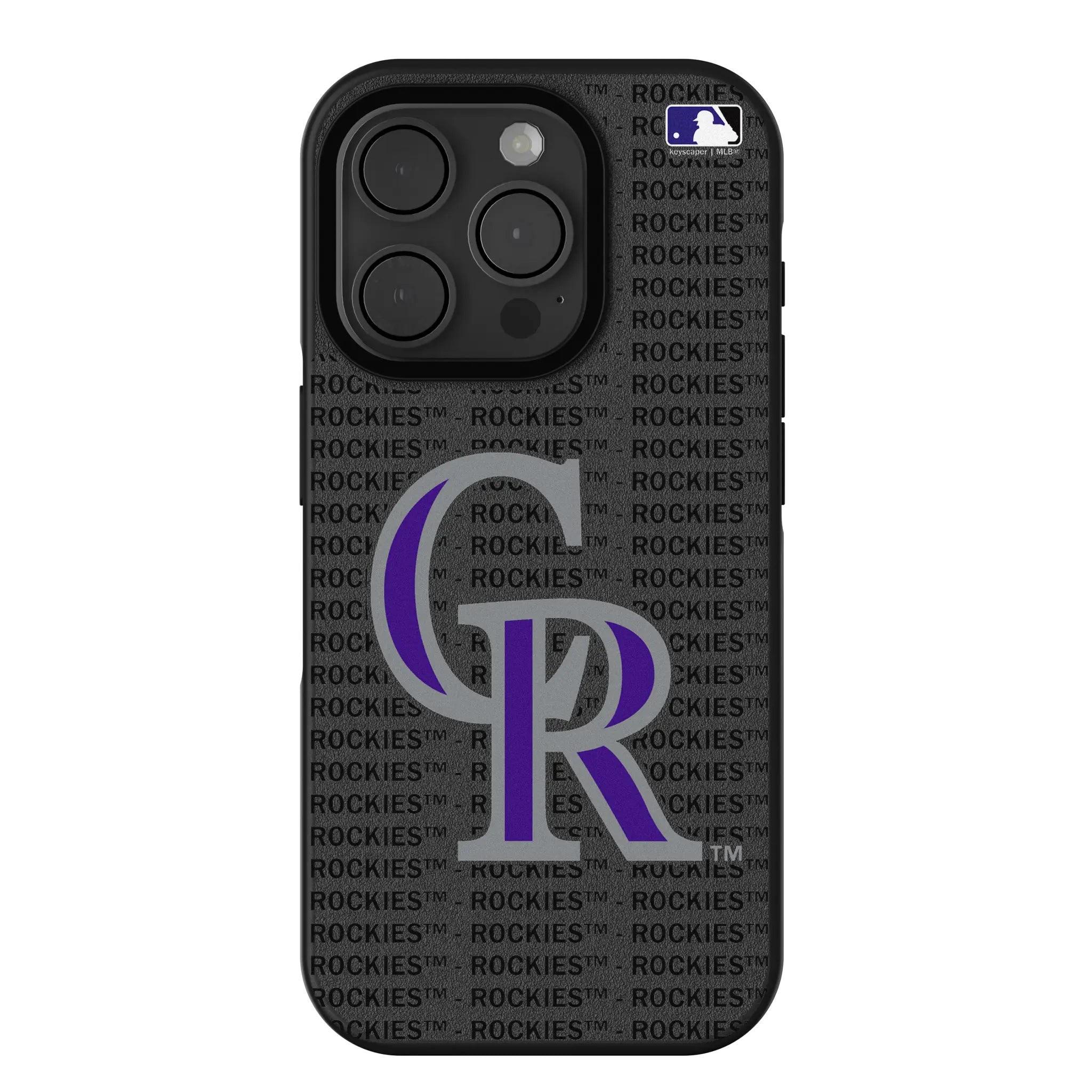 Colorado Rockies Text Backdrop iPhone Bump Phone Case for Apple iPhone