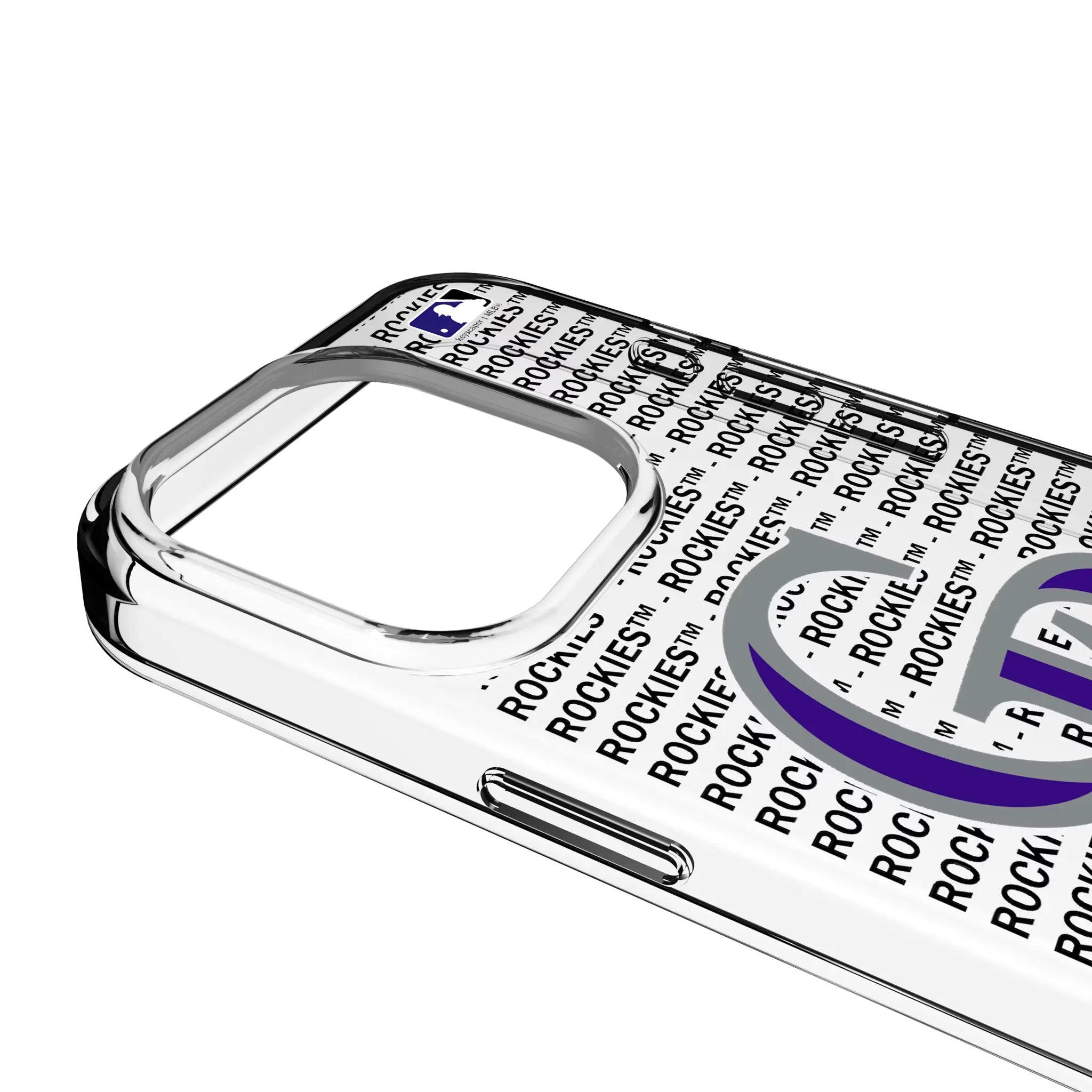Colorado Rockies Text Backdrop iPhone Clear Phone Case for Apple iPhone - Detail