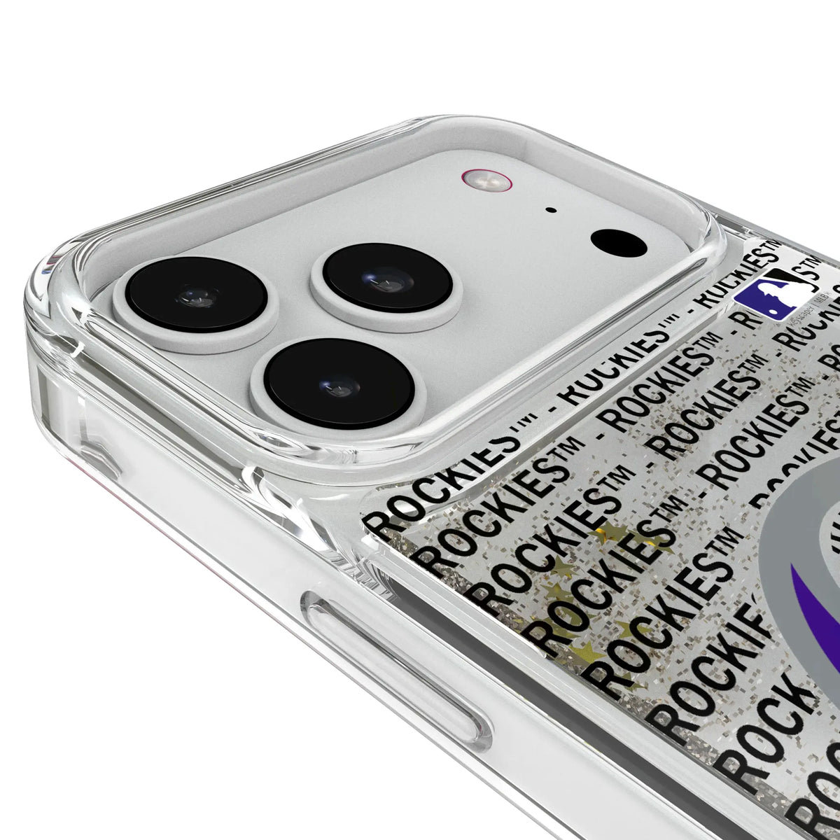 Colorado Rockies Text Backdrop iPhone Glitter Phone Case for Apple iPhone - Detail#Device_iPhone 18 Pro Max