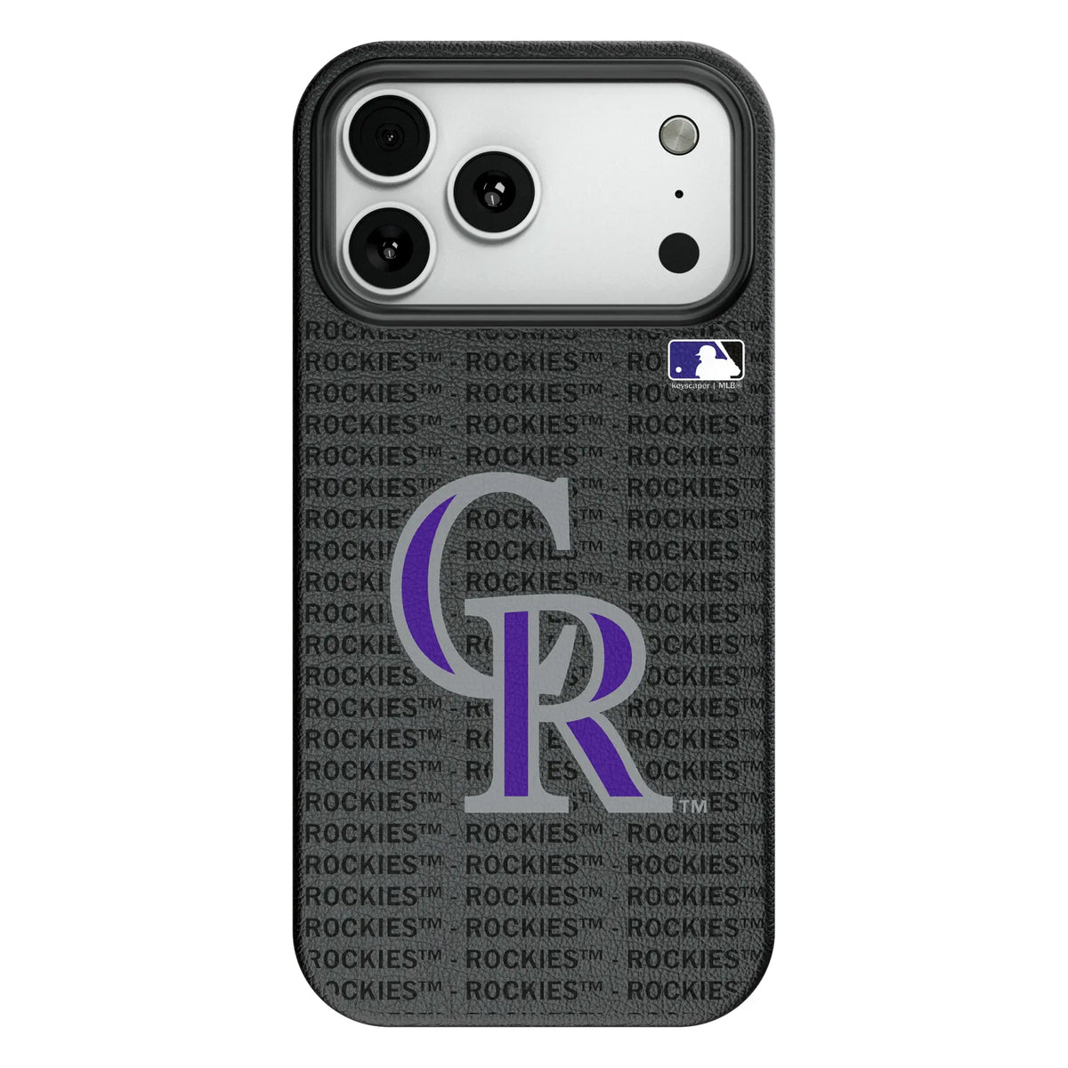 Colorado Rockies Text Backdrop MagSafe Compatible Phone Case for Apple iPhone