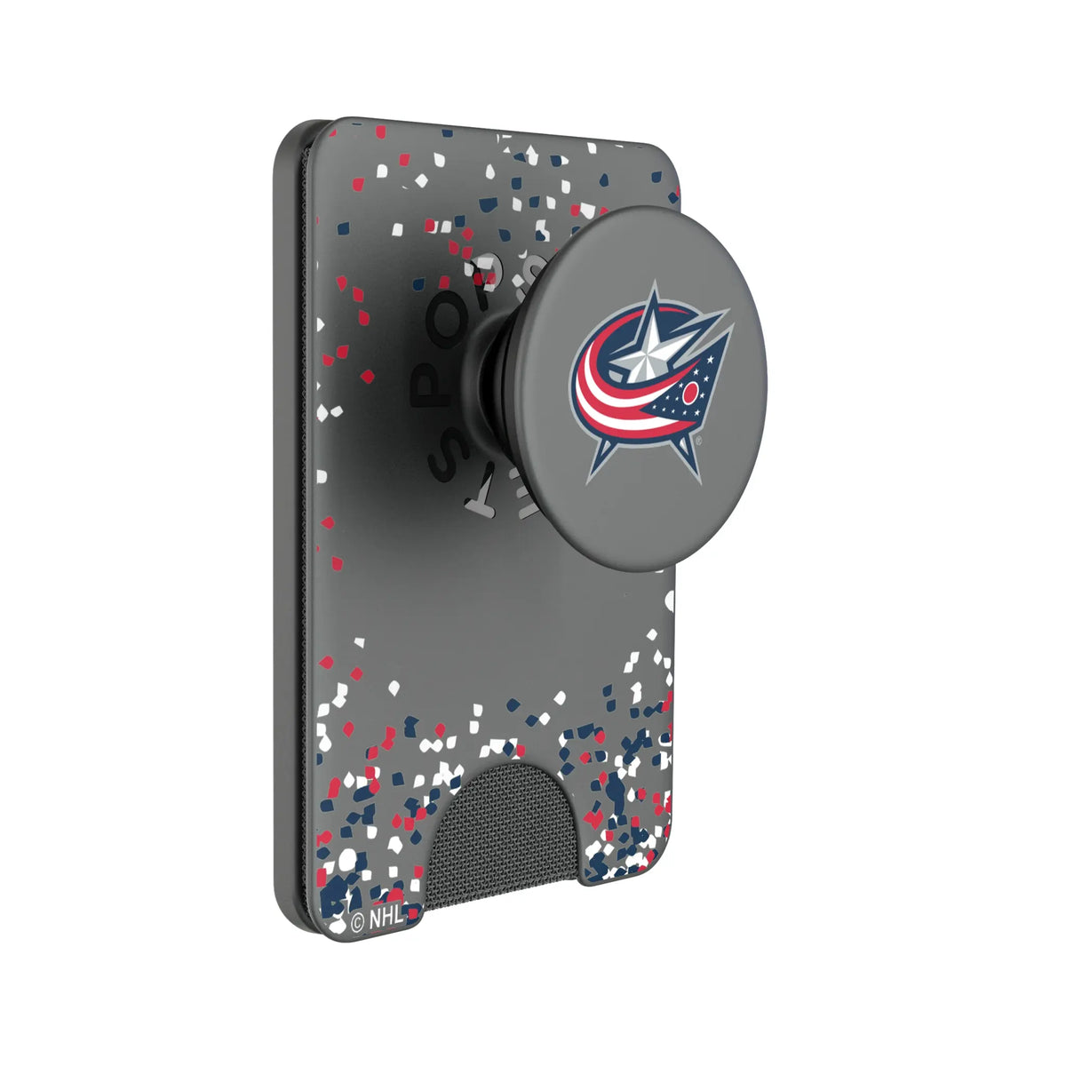 Columbus Blue Jackets Confetti Popsockets Wallet Magnetic