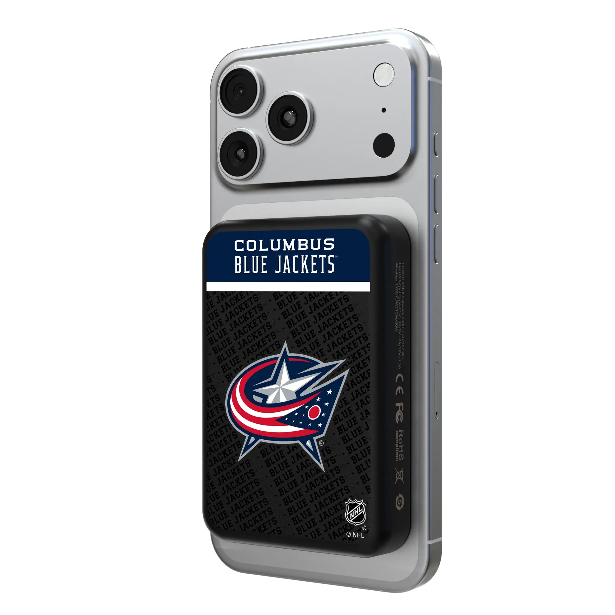 Columbus Blue Jackets Endzone Plus Wireless Mag Power Bank