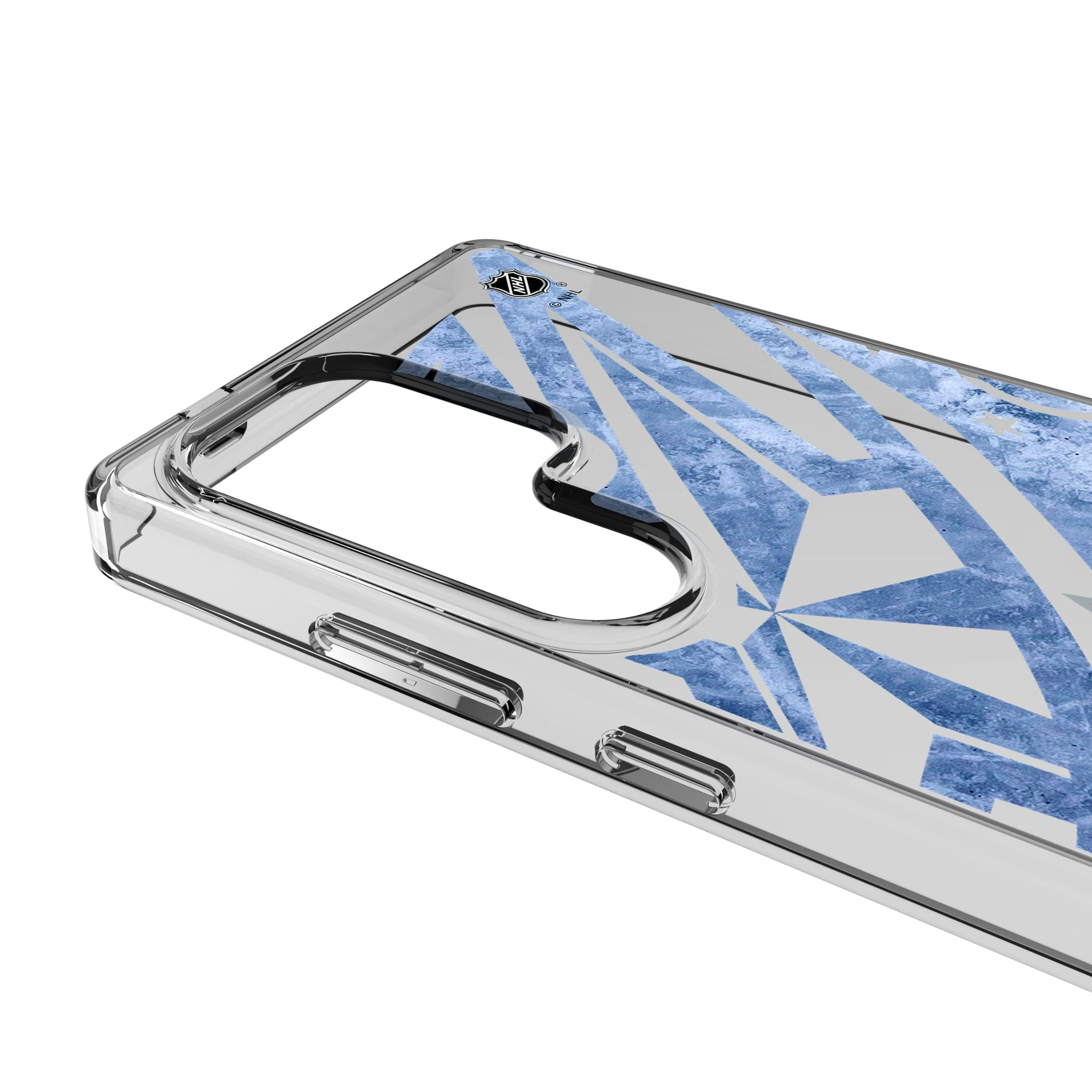 Columbus Blue Jackets Ice Tilt Galaxy Clear Phone Case for Samsung Galaxy - Detail