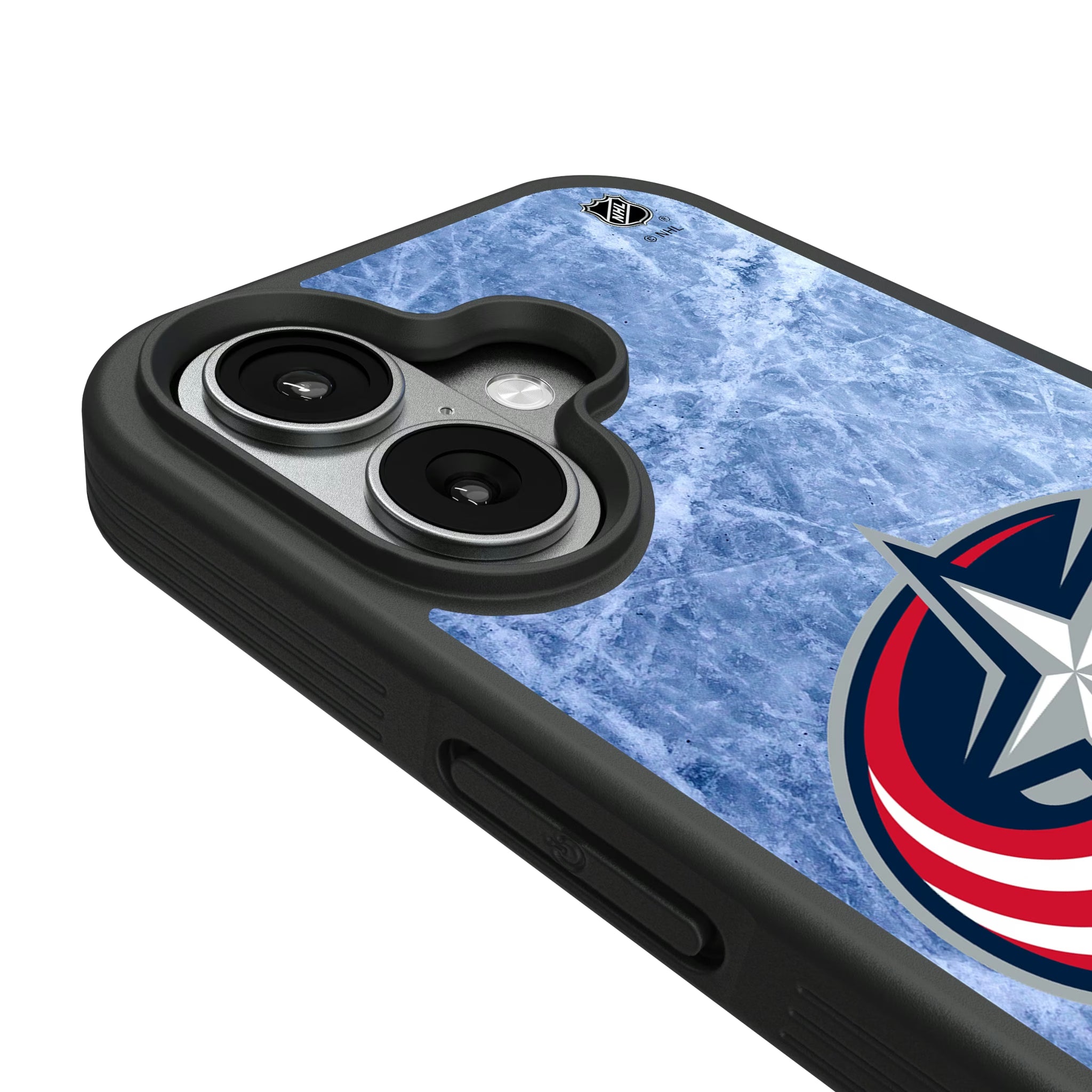 Columbus Blue Jackets Ice Wordmark iPhone Bump Phone Case for Apple iPhone - Detail#Device_iPhone 17