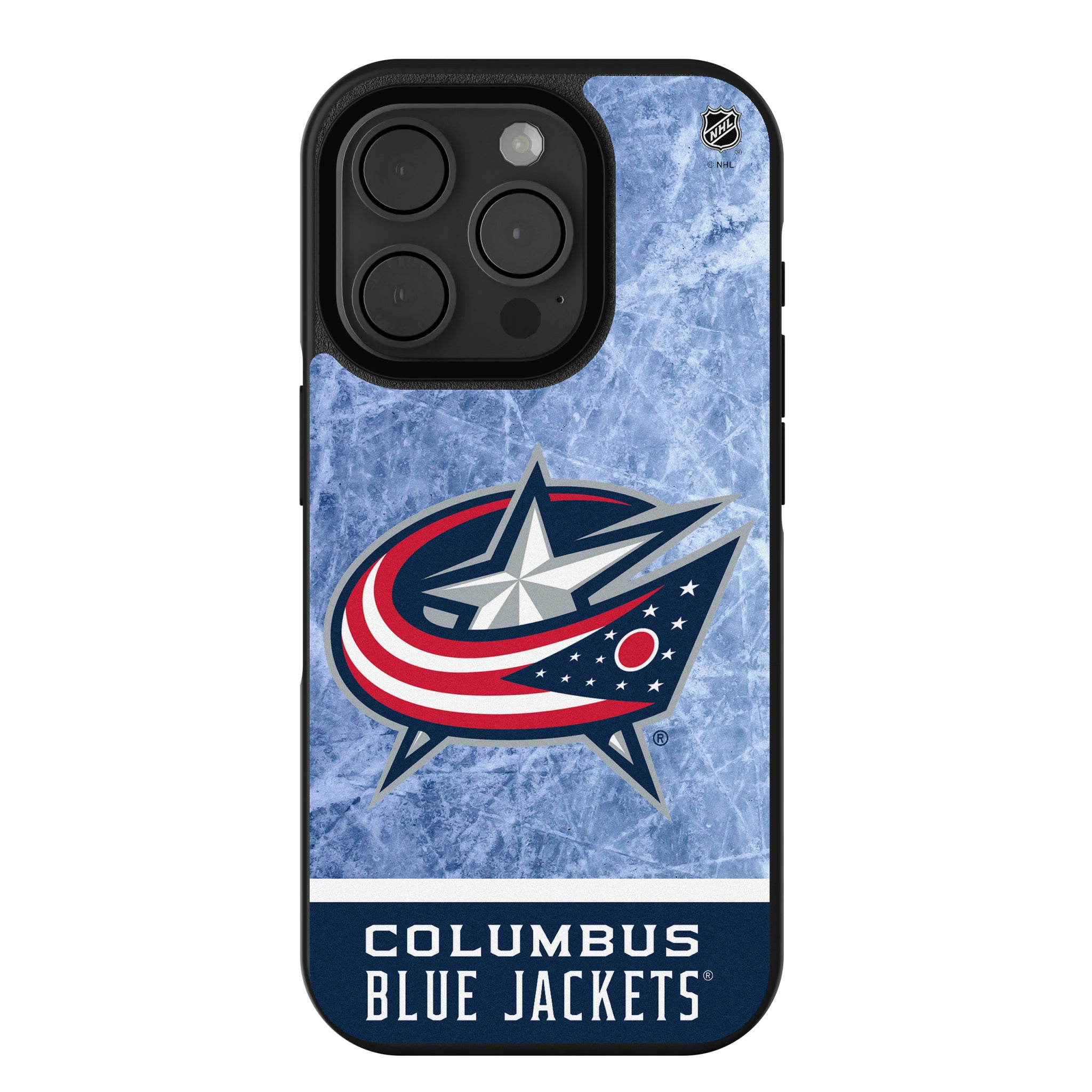 Columbus Blue Jackets Ice Wordmark iPhone Bump Phone Case for Apple iPhone