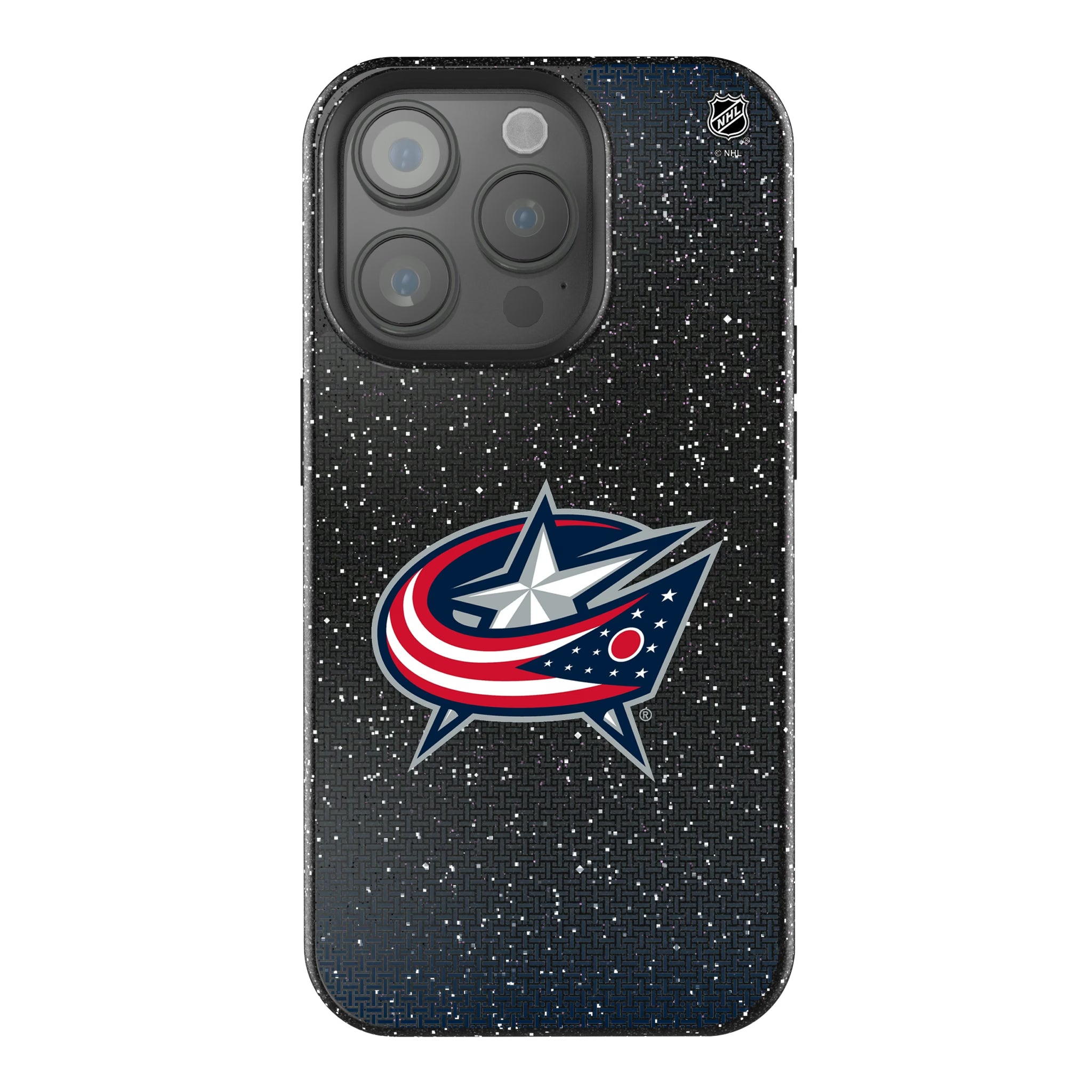 Columbus Blue Jackets Linen iPhone Bling Phone Case for Apple iPhone