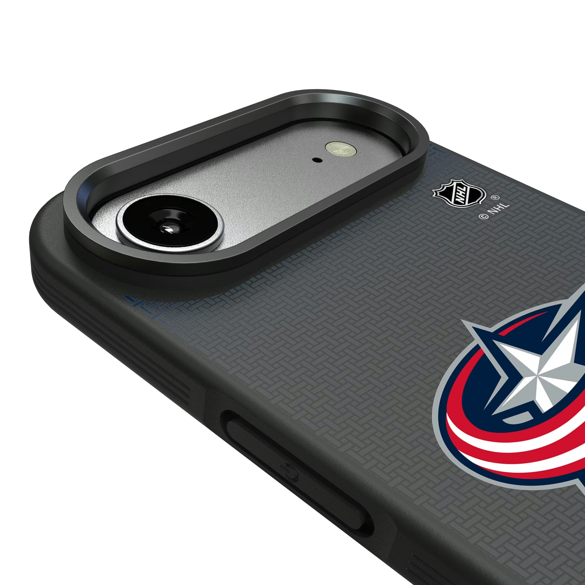 Columbus Blue Jackets Linen iPhone Bump Phone Case for Apple iPhone - Detail#Device_iPhone Air