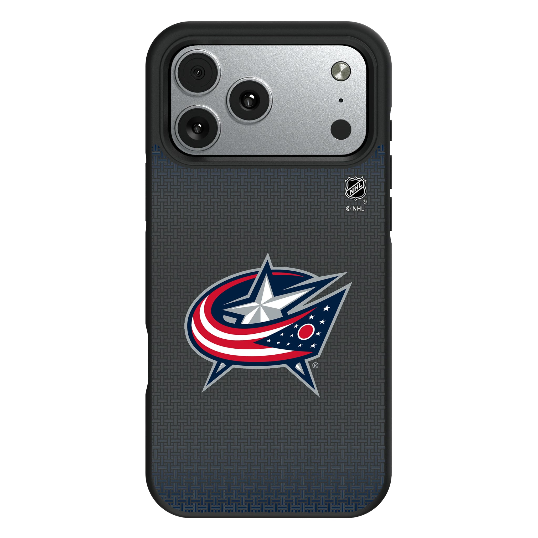 Columbus Blue Jackets Linen iPhone Bump Phone Case for Apple iPhone#Device_iPhone 17 Pro Max