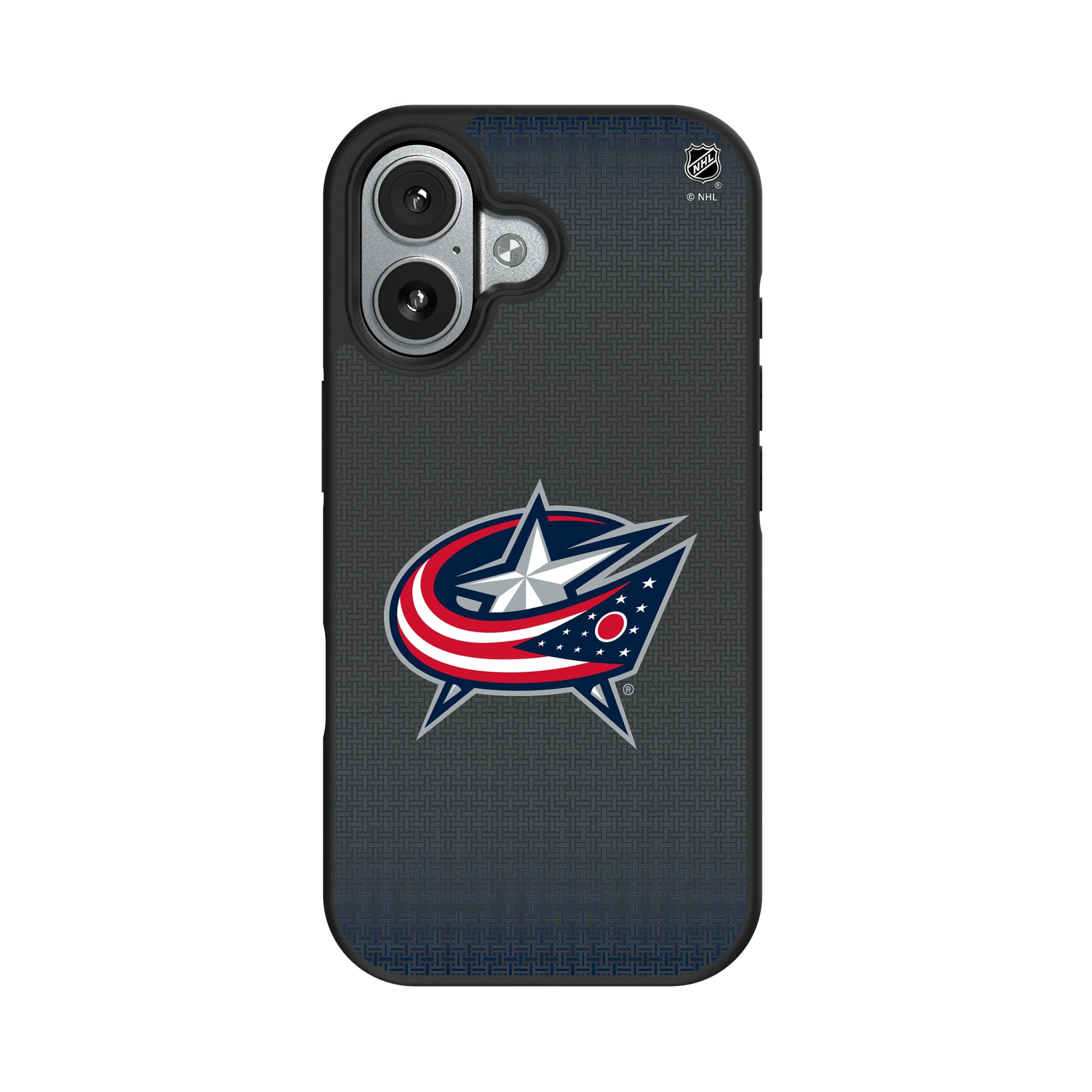 Columbus Blue Jackets Linen iPhone Bump Phone Case for Apple iPhone#Device_iPhone 17