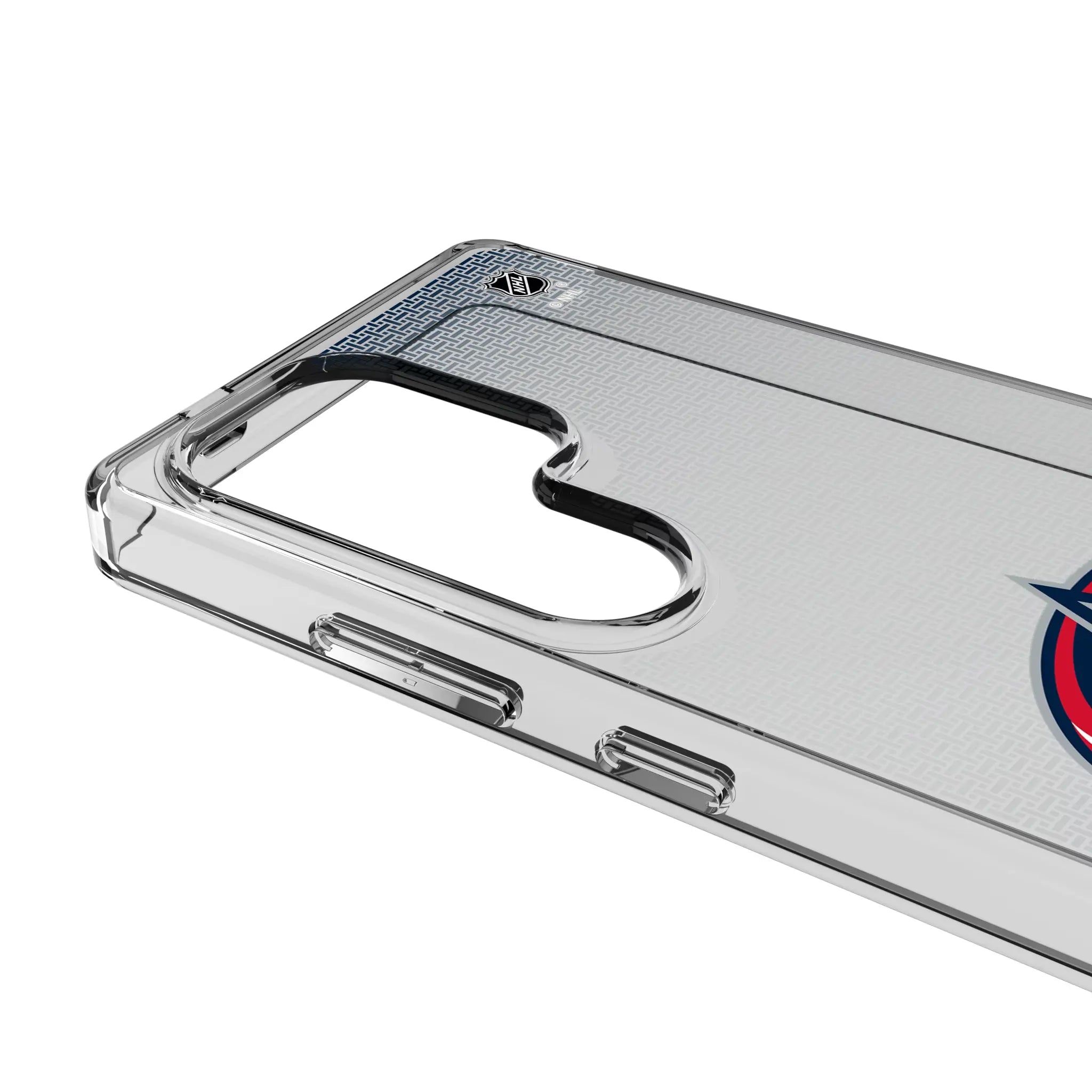 Columbus Blue Jackets Linen Galaxy Clear Phone Case for Samsung Galaxy - Detail#Device_Galaxy S25 Ultra