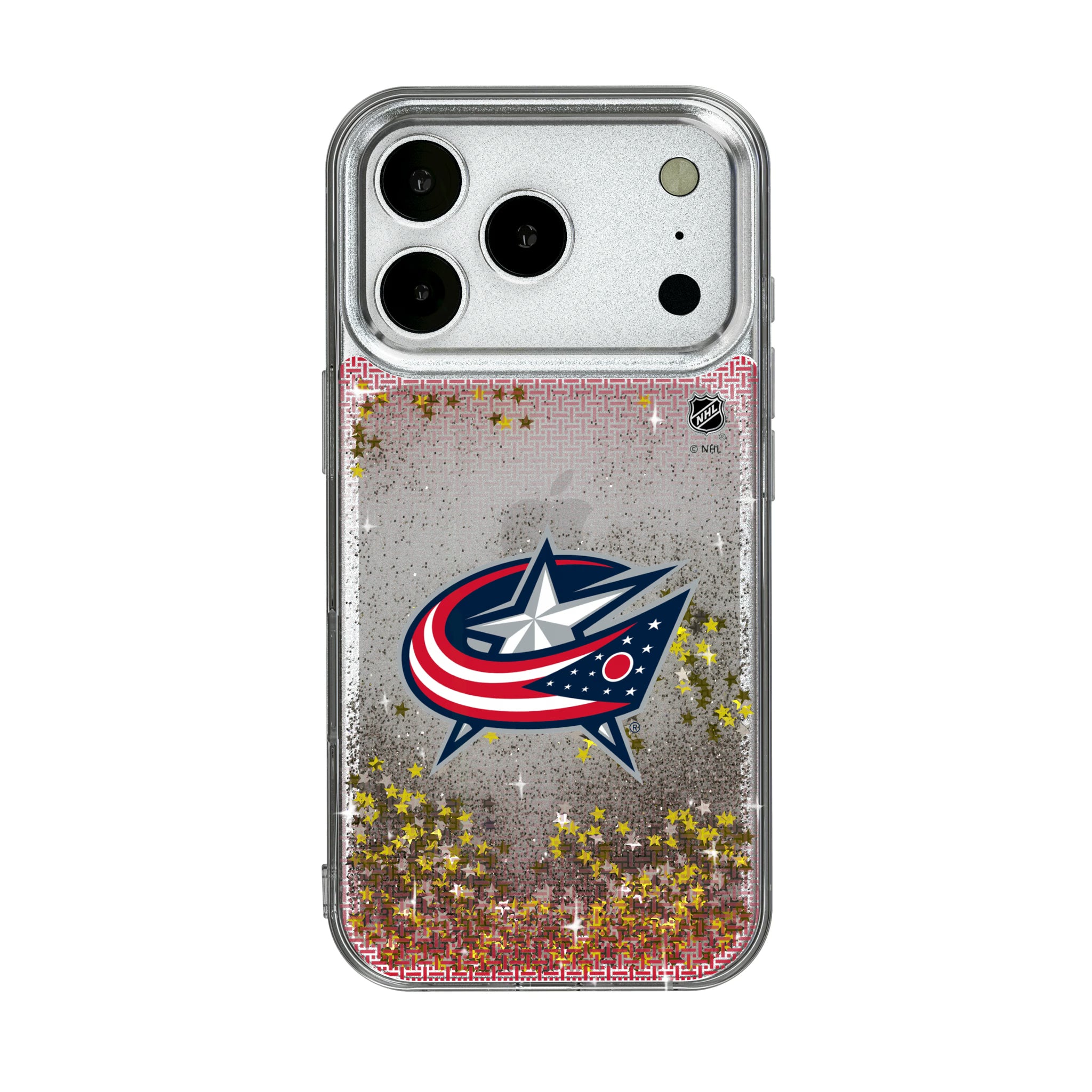 Columbus Blue Jackets Linen iPhone Glitter Phone Case for Apple iPhone