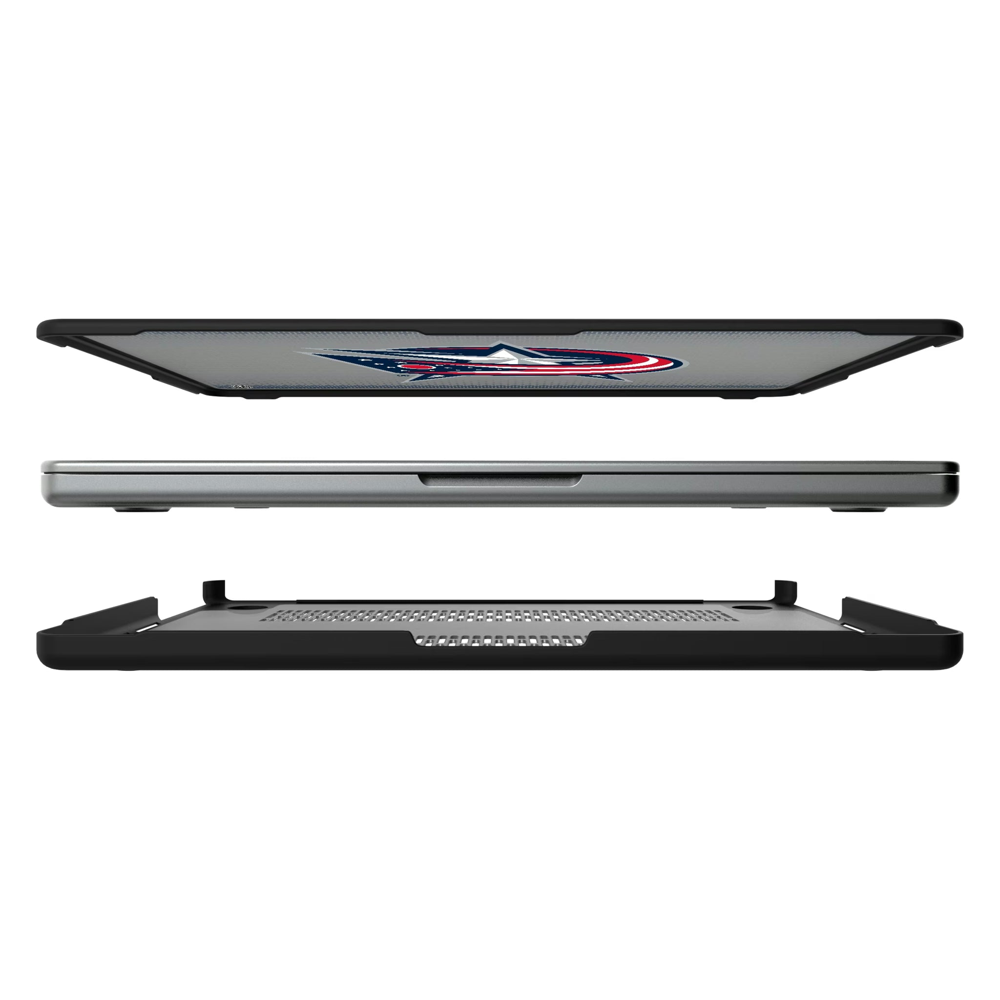 Columbus Blue Jackets Linen MacBook Laptop Case for Apple MacBook#Device_MacBook Pro (14-inch, 2021) / MacBook Pro (14-inch, 2023) / MacBook Pro (14-inch, 2024)