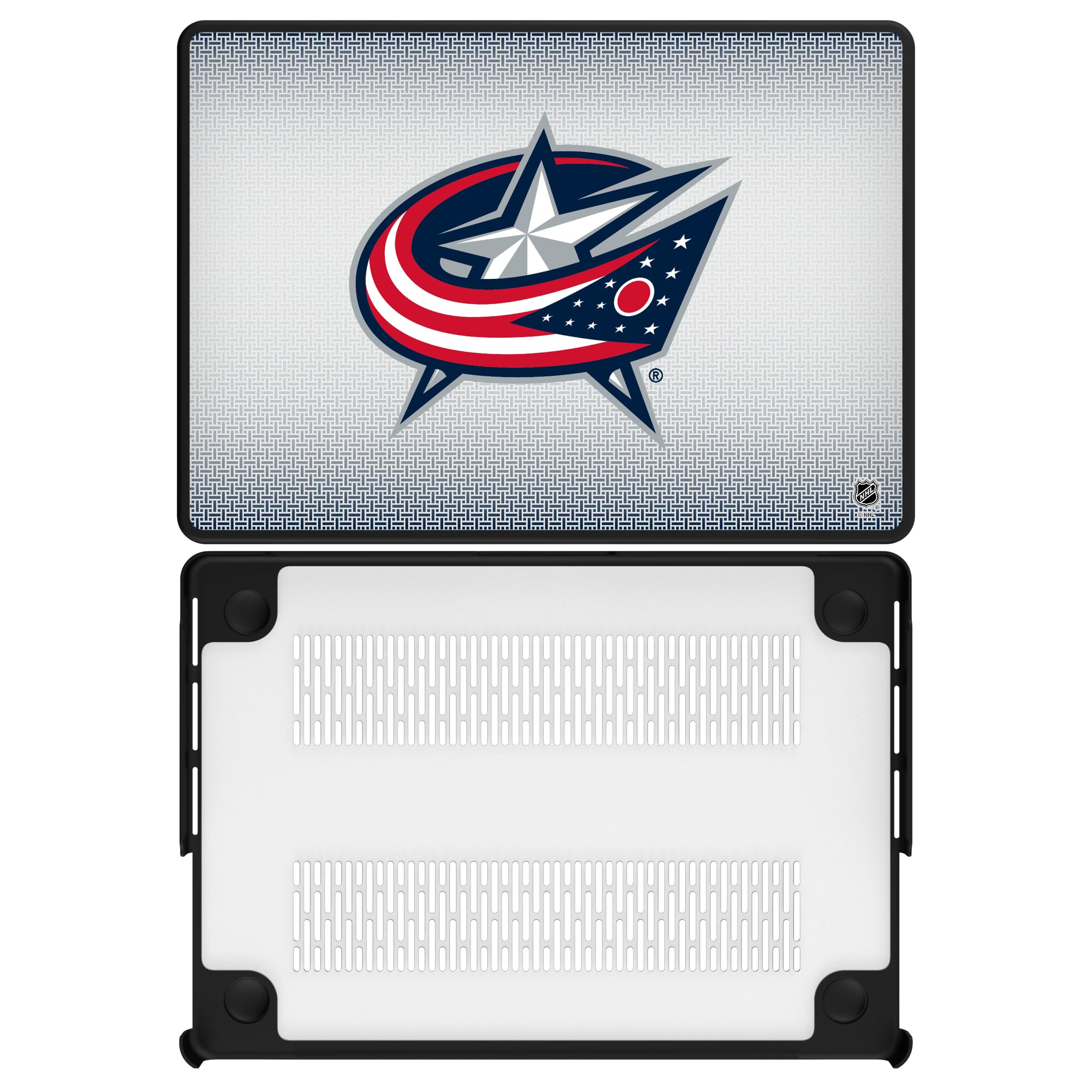 Columbus Blue Jackets Linen MacBook Laptop Case for Apple MacBook#Device_MacBook Pro (14-inch, 2021) / MacBook Pro (14-inch, 2023) / MacBook Pro (14-inch, 2024)