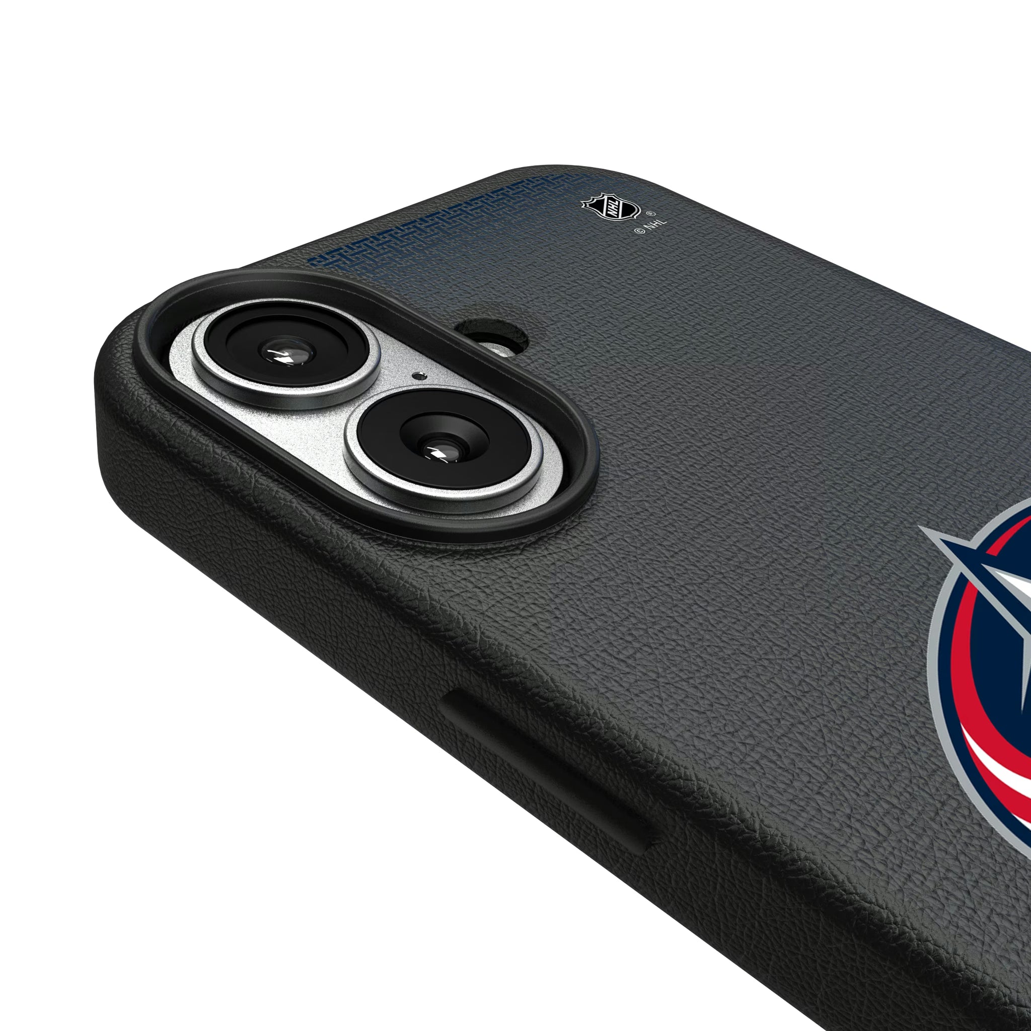 Columbus Blue Jackets Linen iPhone MagSafe Compatible Phone Case for Apple iPhone - Detail#Device_iPhone 17